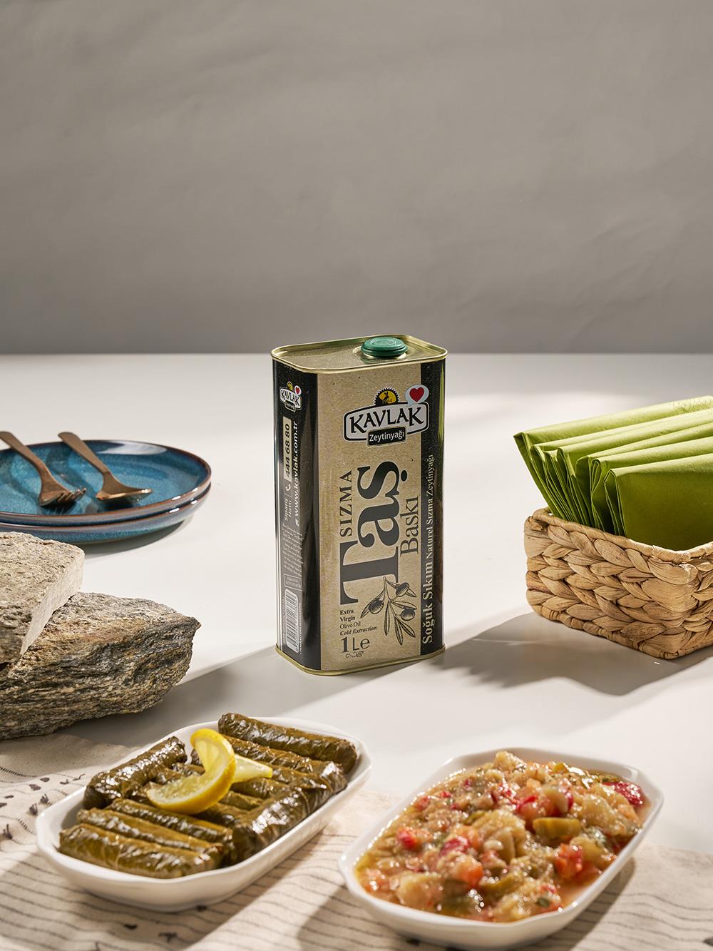 Taş Baskı Soğuk Sıkım Zeytinyağı 1 lt