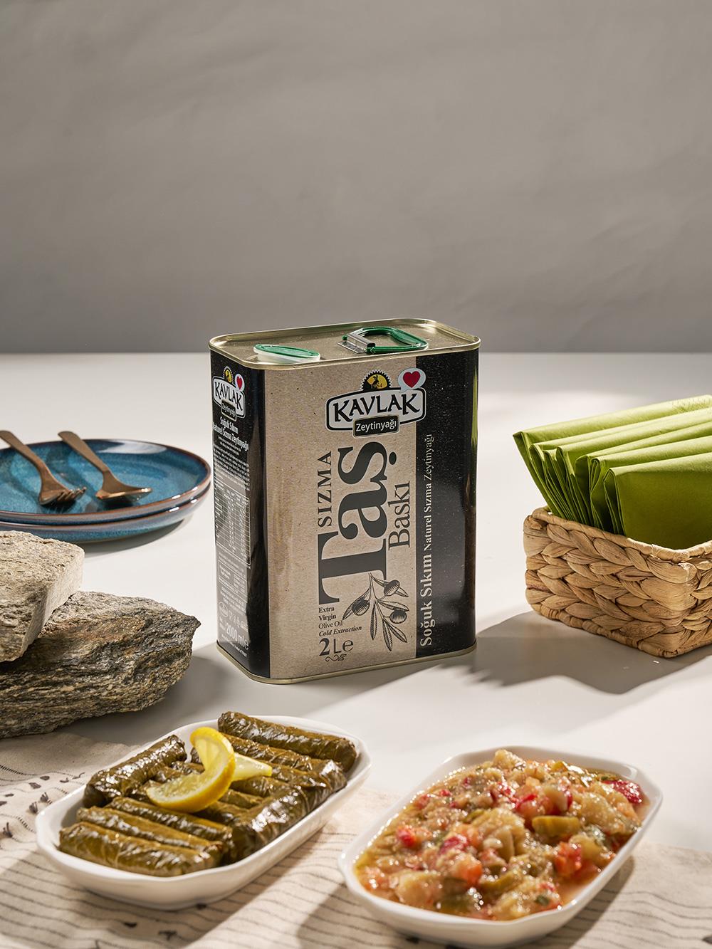 Taş Baskı Soğuk Sıkım Zeytinyağı 2 lt