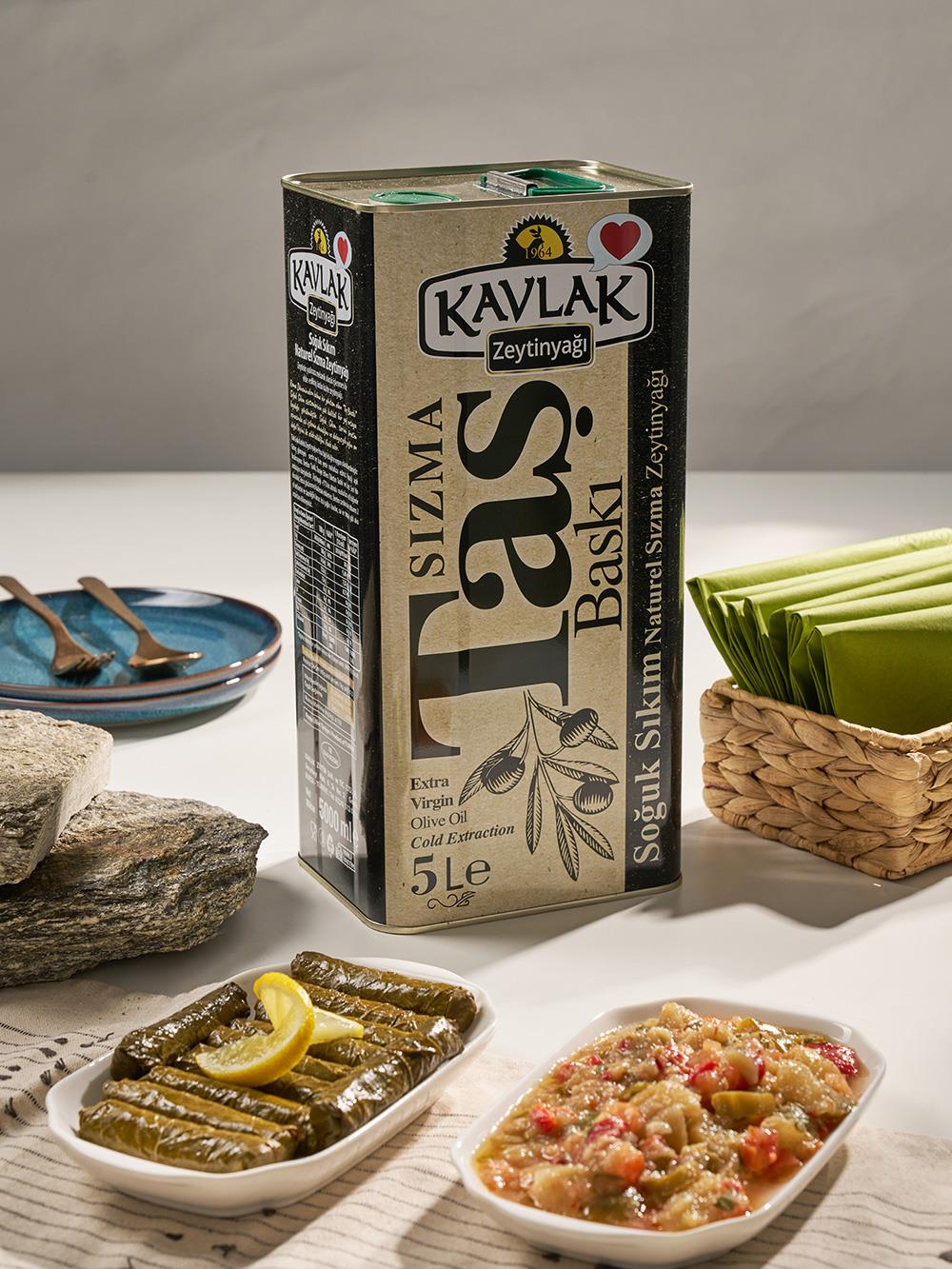 Taş Baskı Soğuk Sıkım Zeytinyağı 5 lt