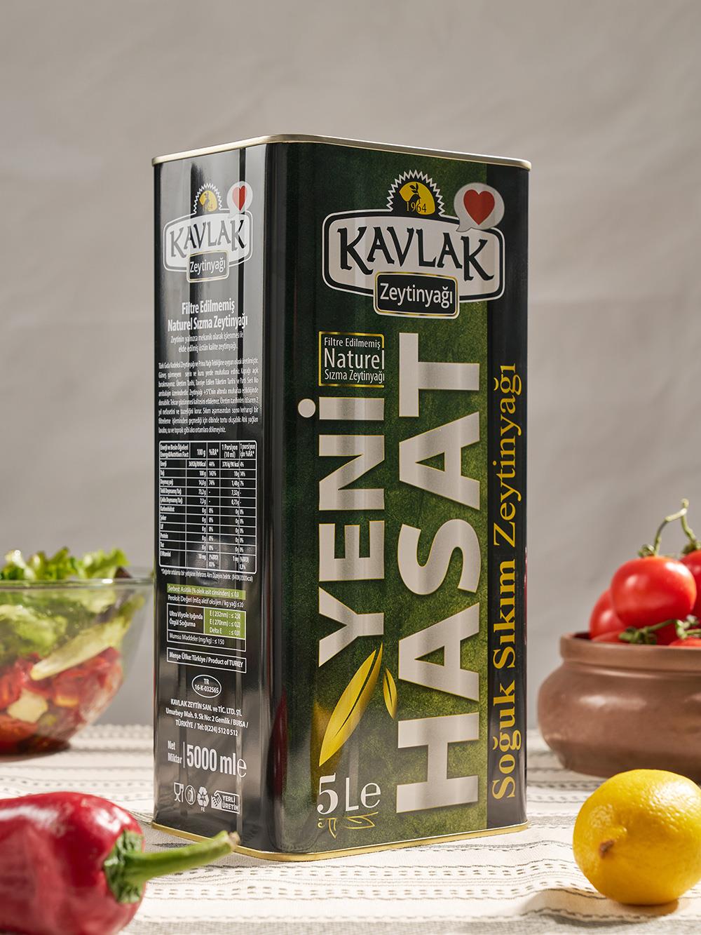 Yeni Hasat Soğuk Sıkım Zeytinyağı 5 Lt