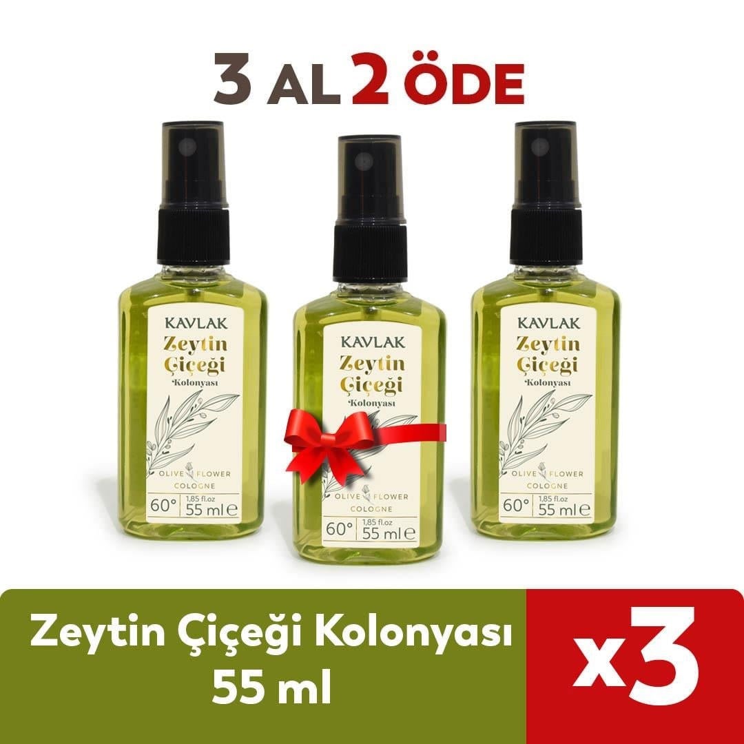 Zeytin Çiçeği Kolonyası 55 ml (Sprey Şişe) 3 Al 2 Öde