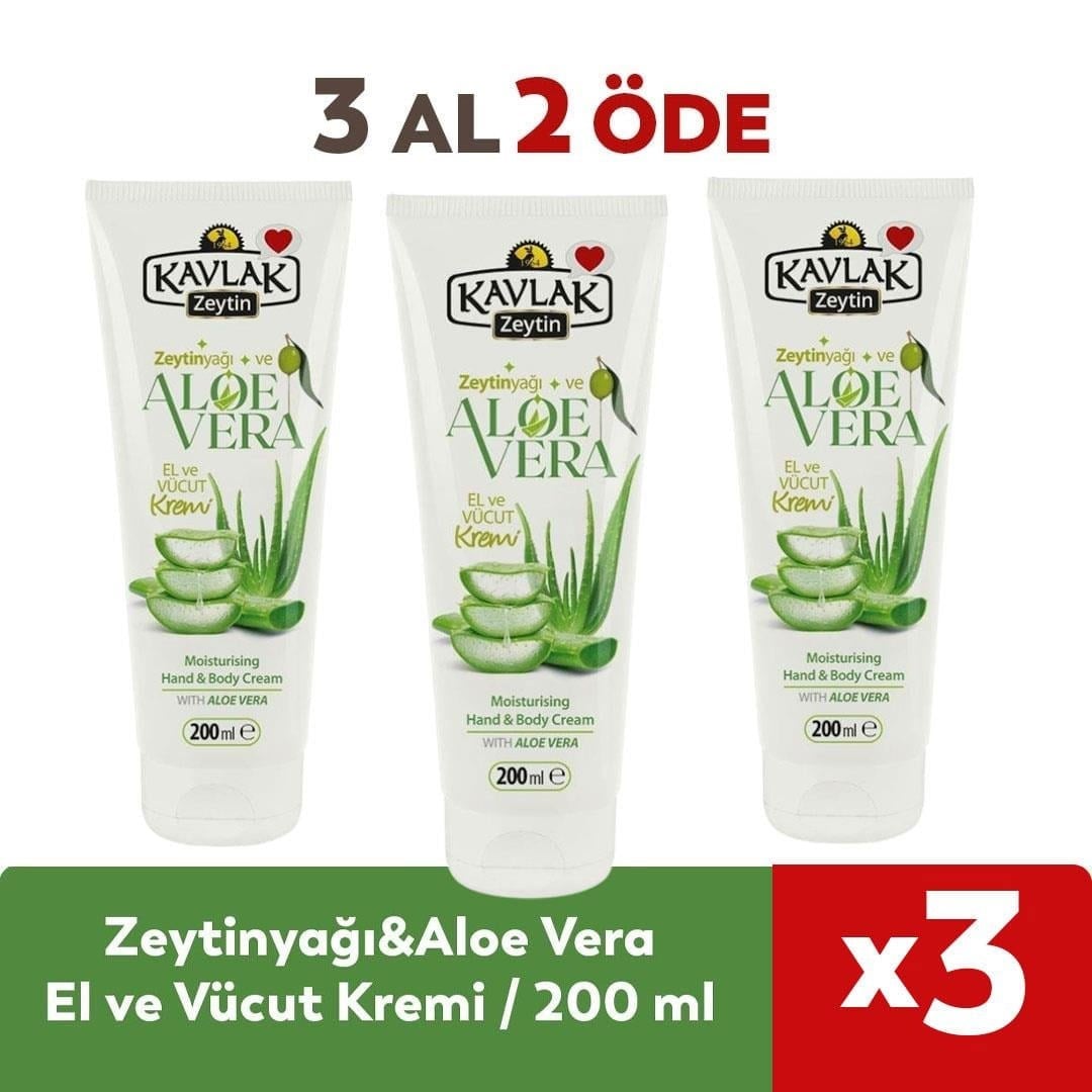 Zeytinyağı & Aloevera El Ve Vücut Kremi 3 Al 2 Öde