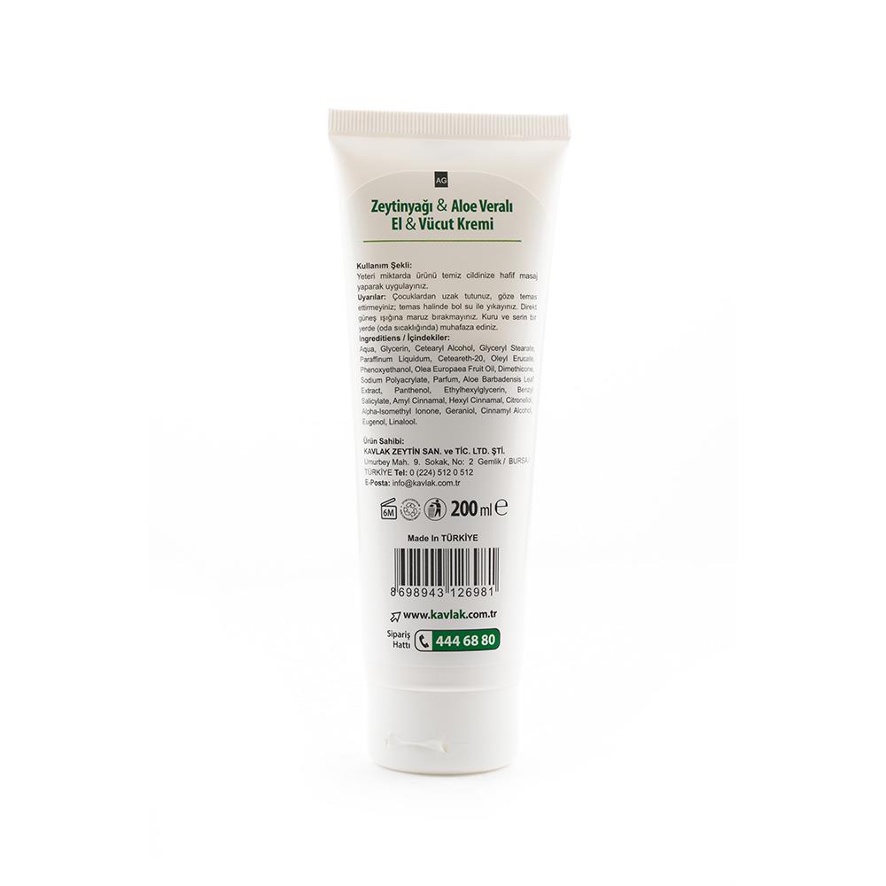 Zeytinya & Aloevera El Ve Vcut Kremi
