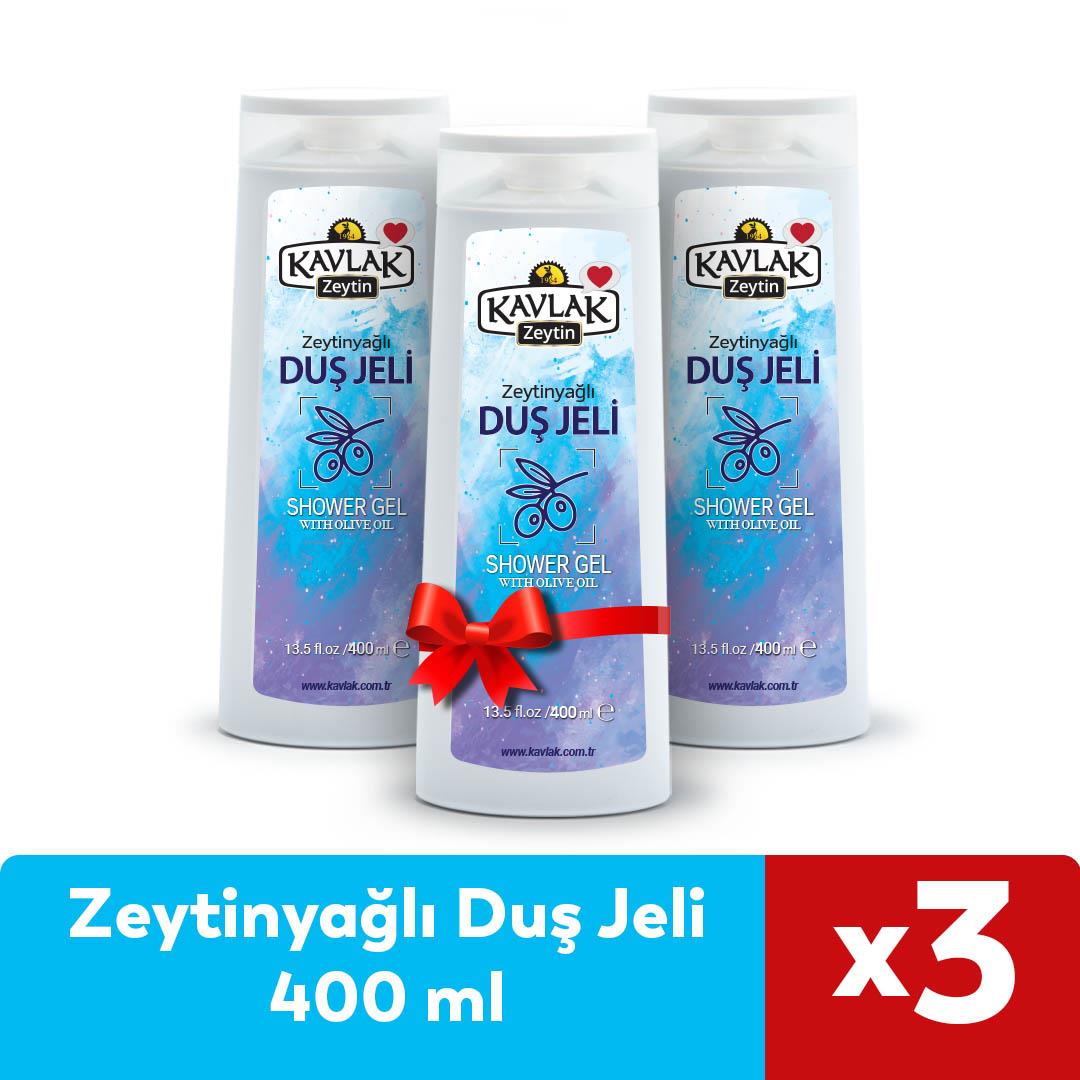 Zeytinyağlı Duş Jeli 400 Ml 3lü Özel Fiyat
