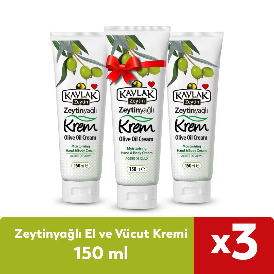 Zeytinyağlı El ve Vücut Kremi 3 ;Adet Özel Fiyat