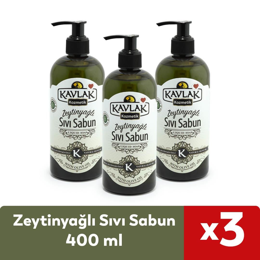 Zeytinyağlı Sıvı Sabun 400 Ml 3 lü