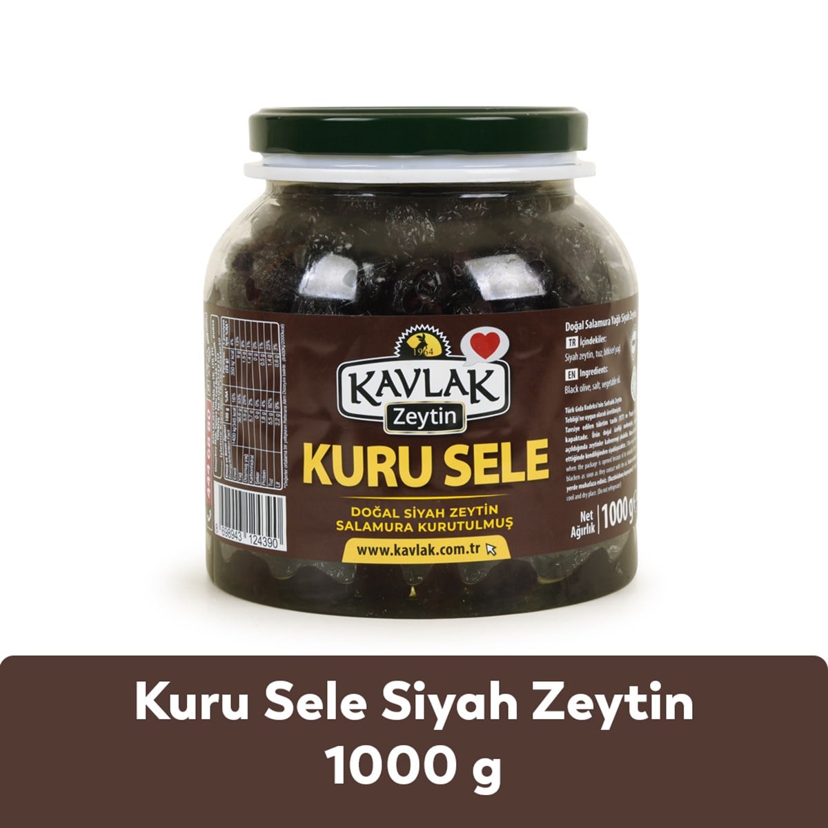 Kavlak Kuru Sele Gemlik Siyah Zeytin 1 kg