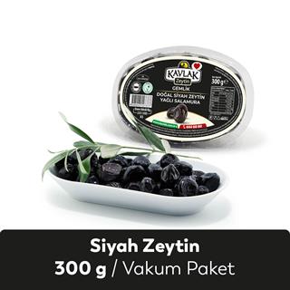 Gemlik Yağlı Salamura Siyah Zeytin Vakum Paket 300 Gr