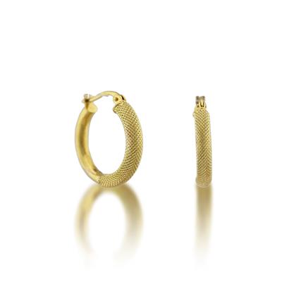 FAZ Kuyumculuk Özel Tasarımı Half Setina Parlak Halka Küpe