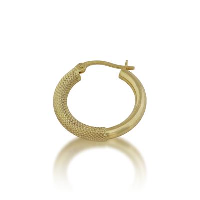 FAZ Kuyumculuk Özel Tasarımı Half Setina Parlak Halka Küpe