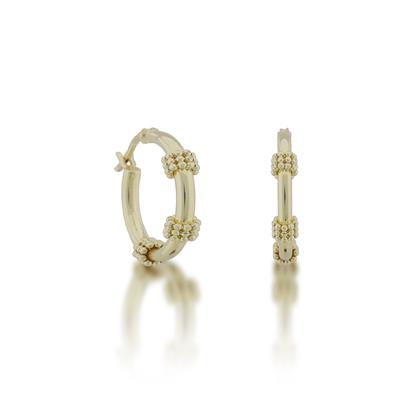 FAZ Kuyumculuk Özel Tasarımı Parlak Mini Balonlu Halka Küpe
