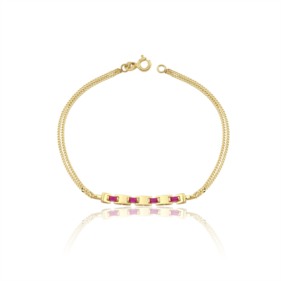 Fuchsia Stack Bileklik