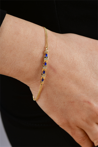 Sapphire Grid Bileklik