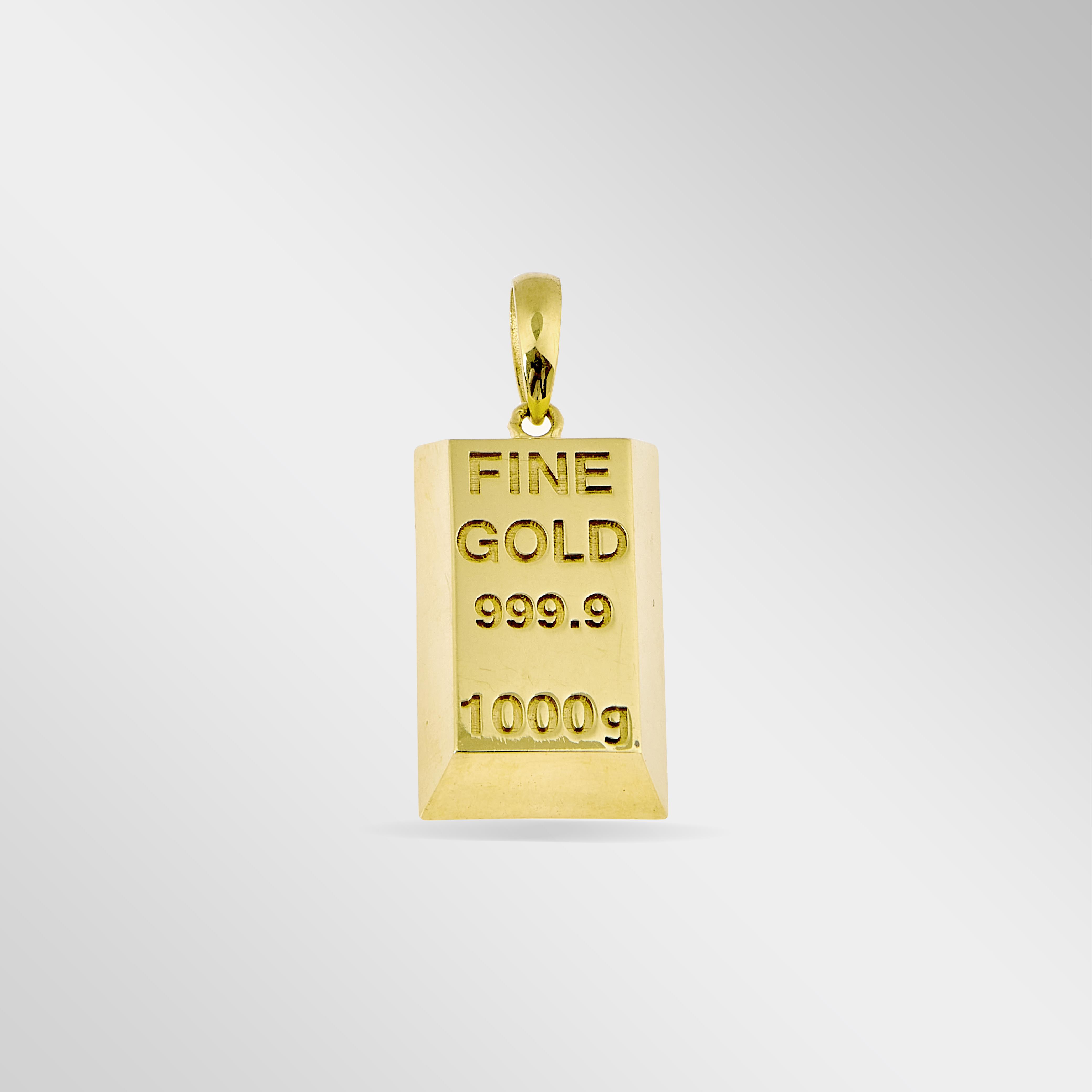 Big Gold Bar Kolye Ucu