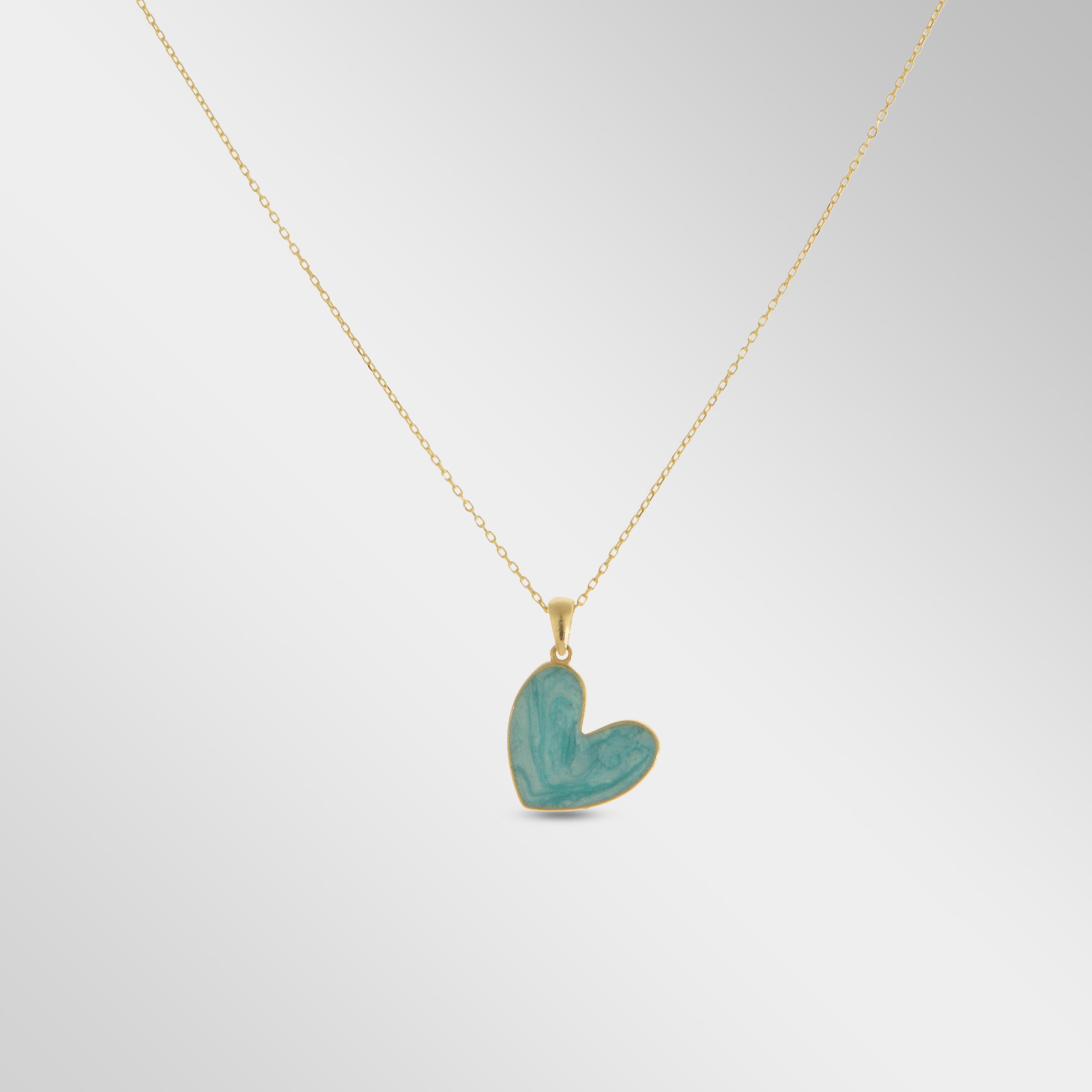 Faz Kuyumculuk Özel Tasarımı Azure Heart Kolye