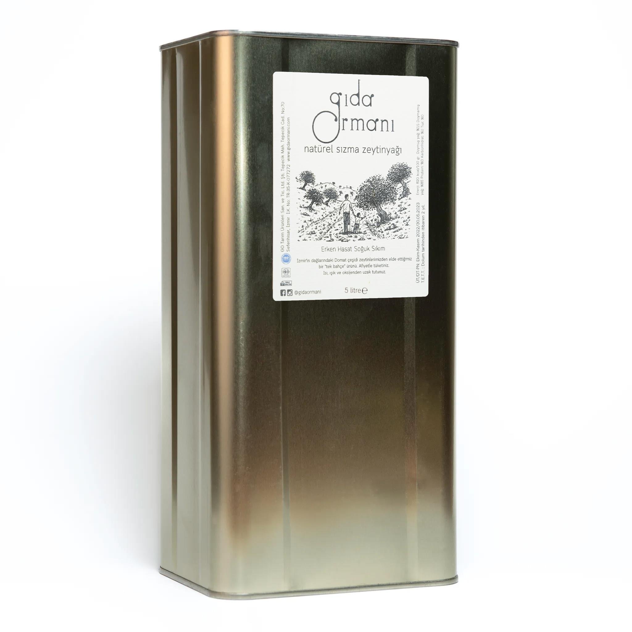 Domat - Erken Hasat Natürel Sızma Zeytinyağı 5 L