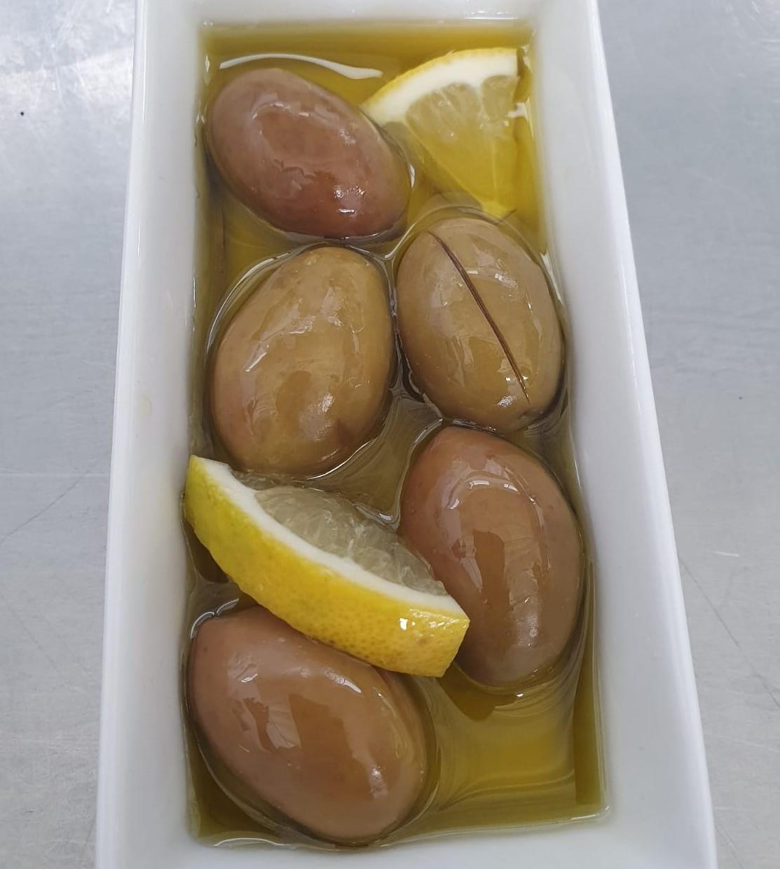 Kalamata - Yeşil Tek Çizik Doğal Salamura Zeytin 355 g