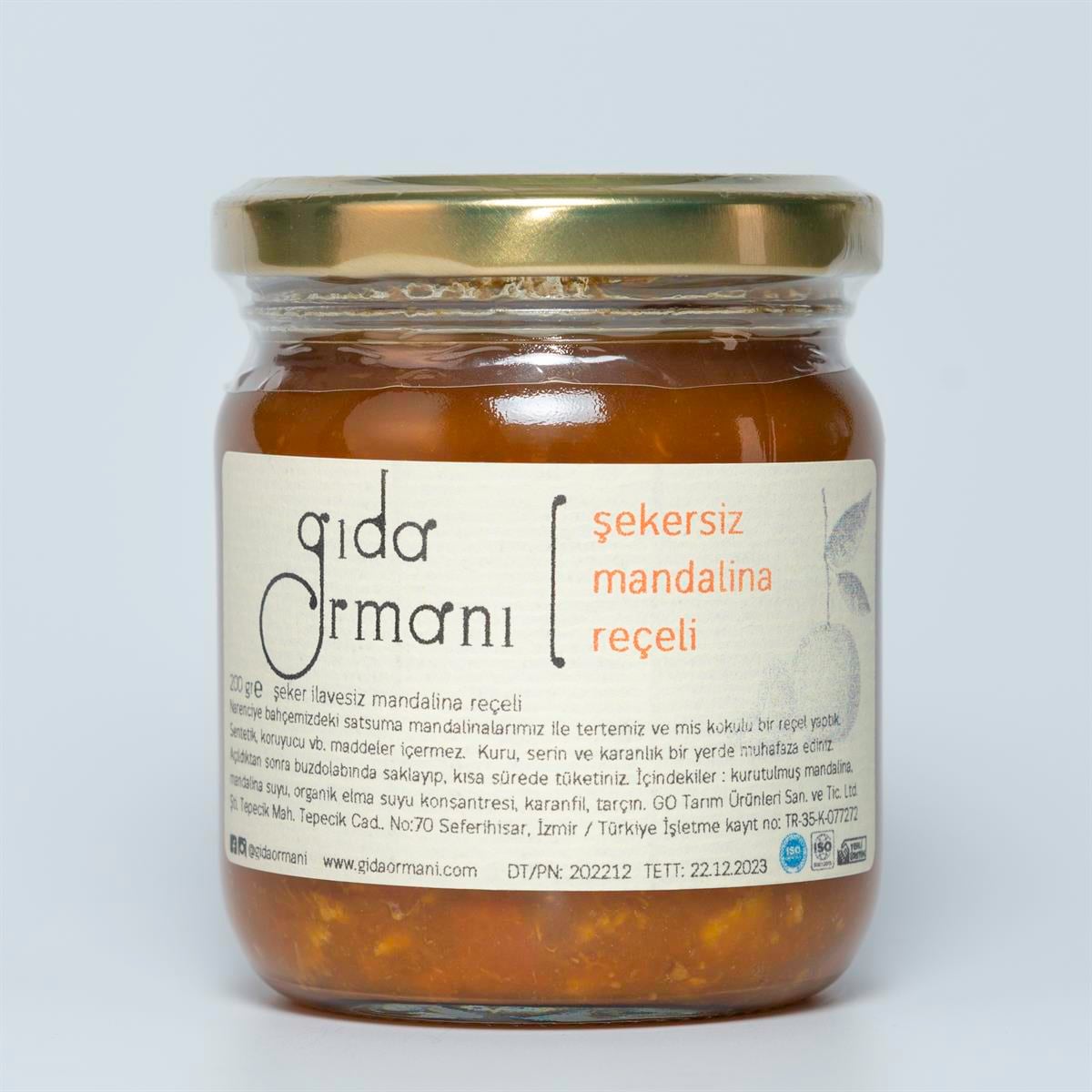 Çıtır Mandalina Reçeli 200 g (Şeker İlavesiz)