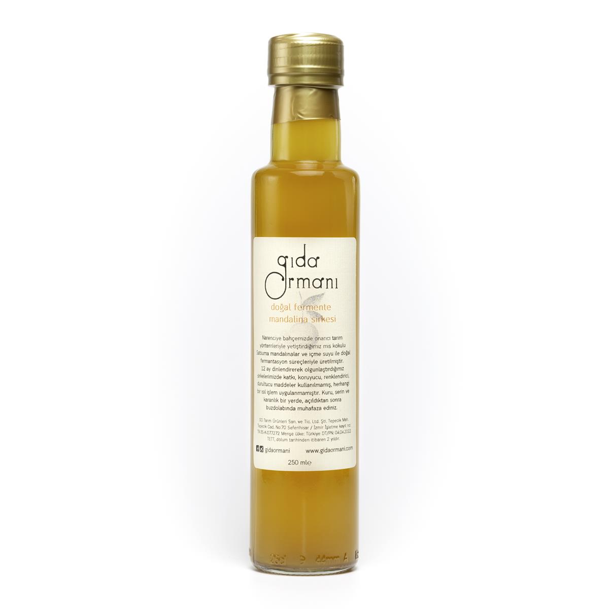 Doğal Fermente Mandalina Sirkesi 250 ml