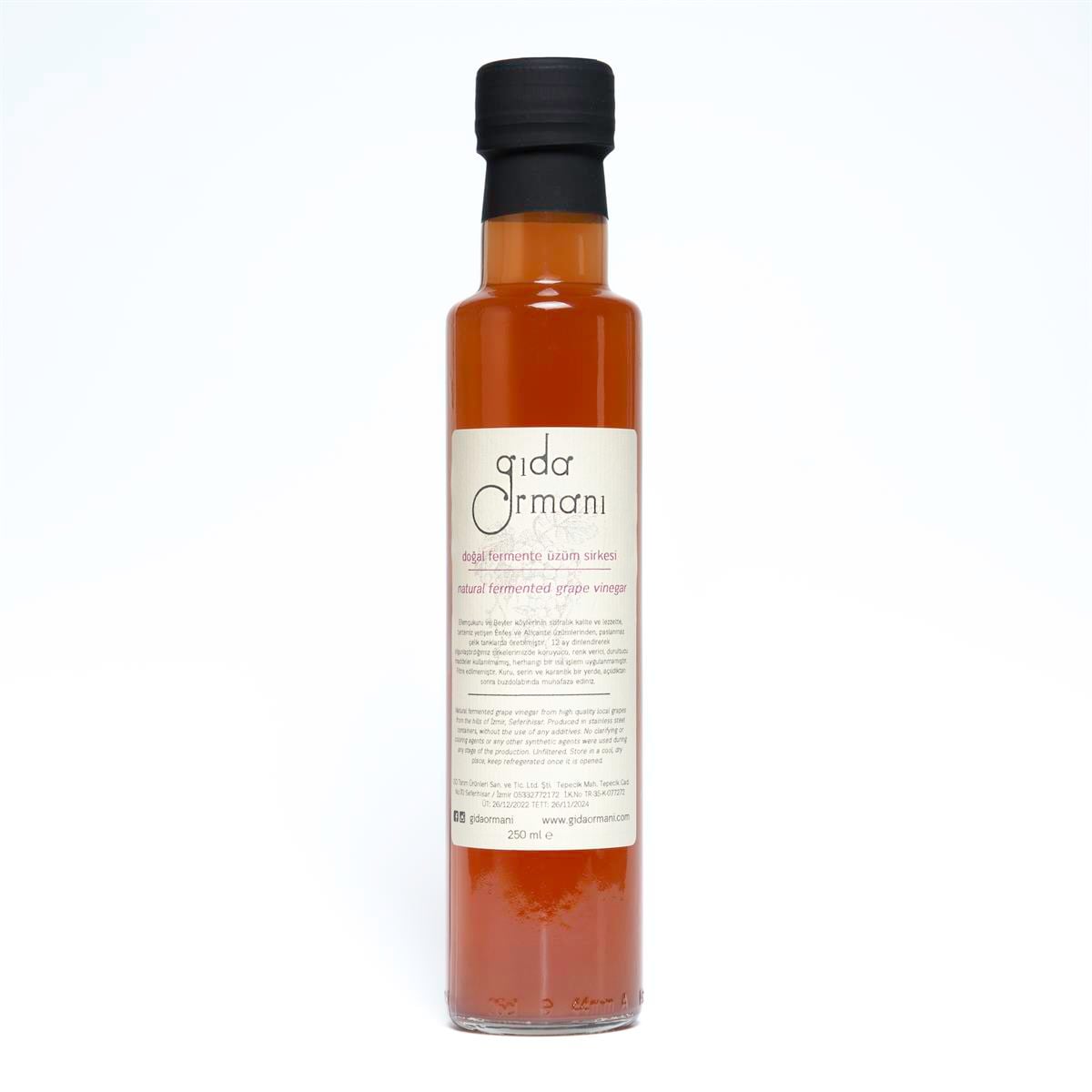Doğal Fermente Üzüm Sirkesi 250 ml