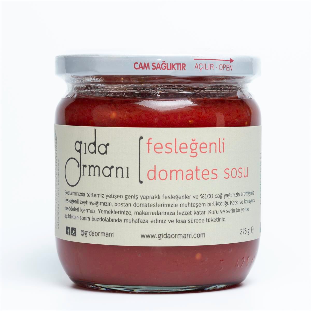 Fesleğenli Domates Sosu 375 g