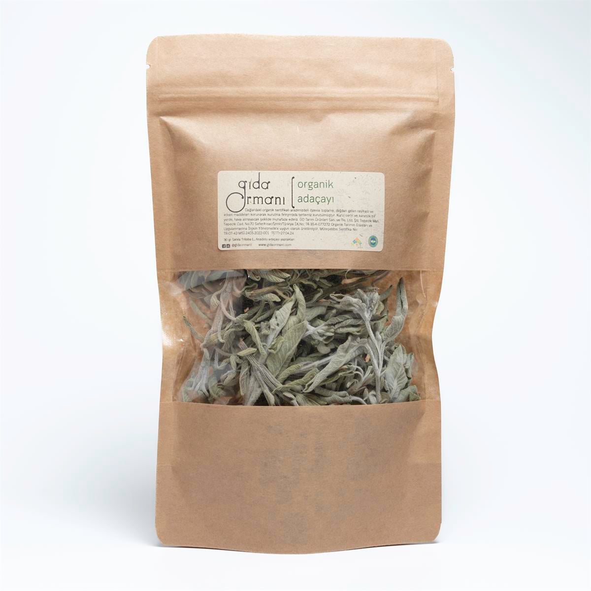 Organik Kurutulmuş Adaçayı 30 g