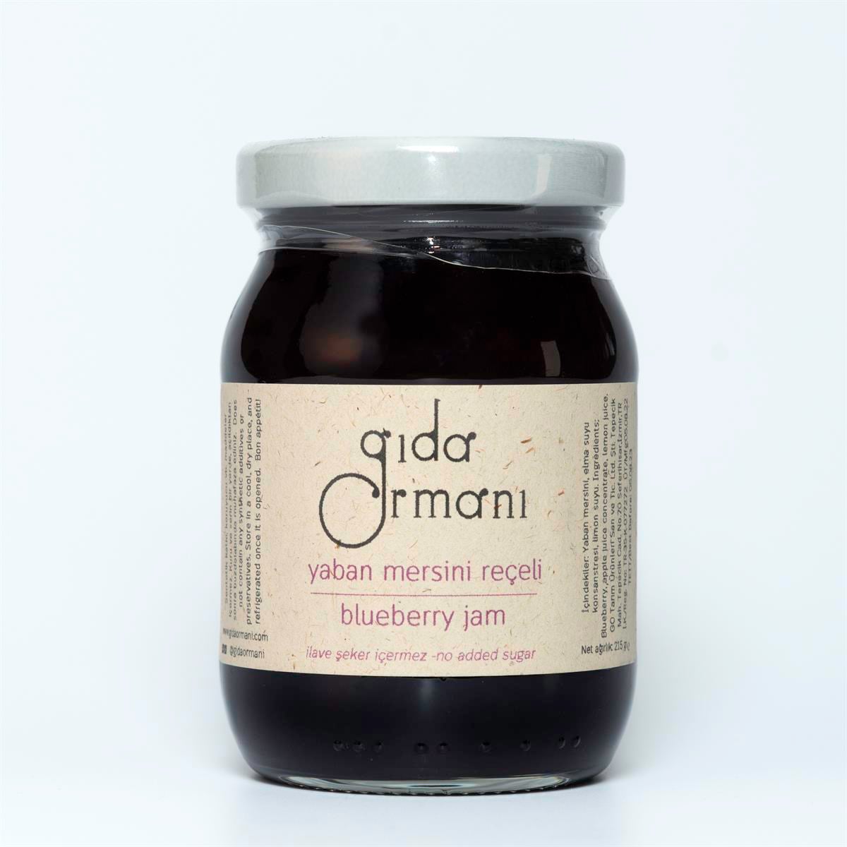 Yaban Mersini Reçeli 215 g (şeker ilavesiz)