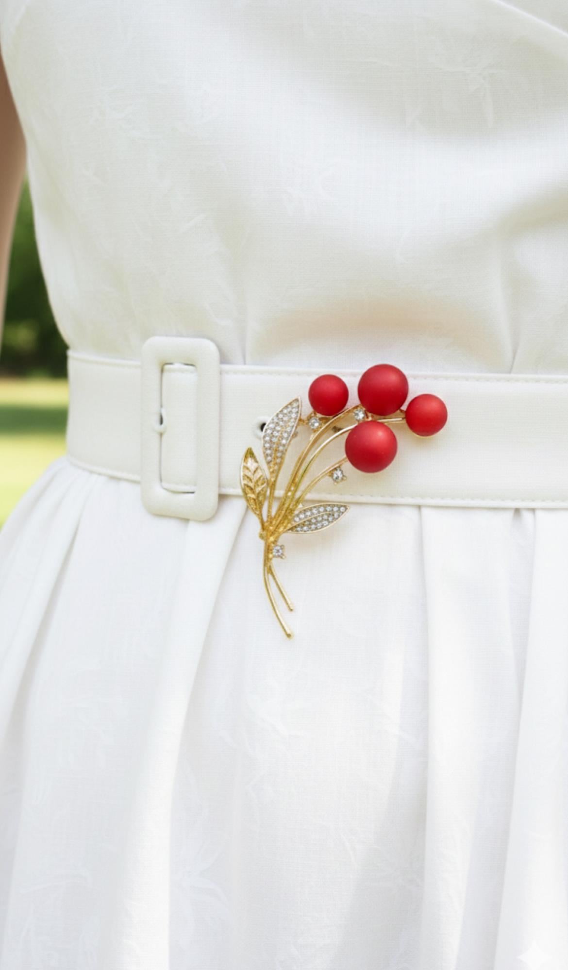 Alev Dalı Model Broş