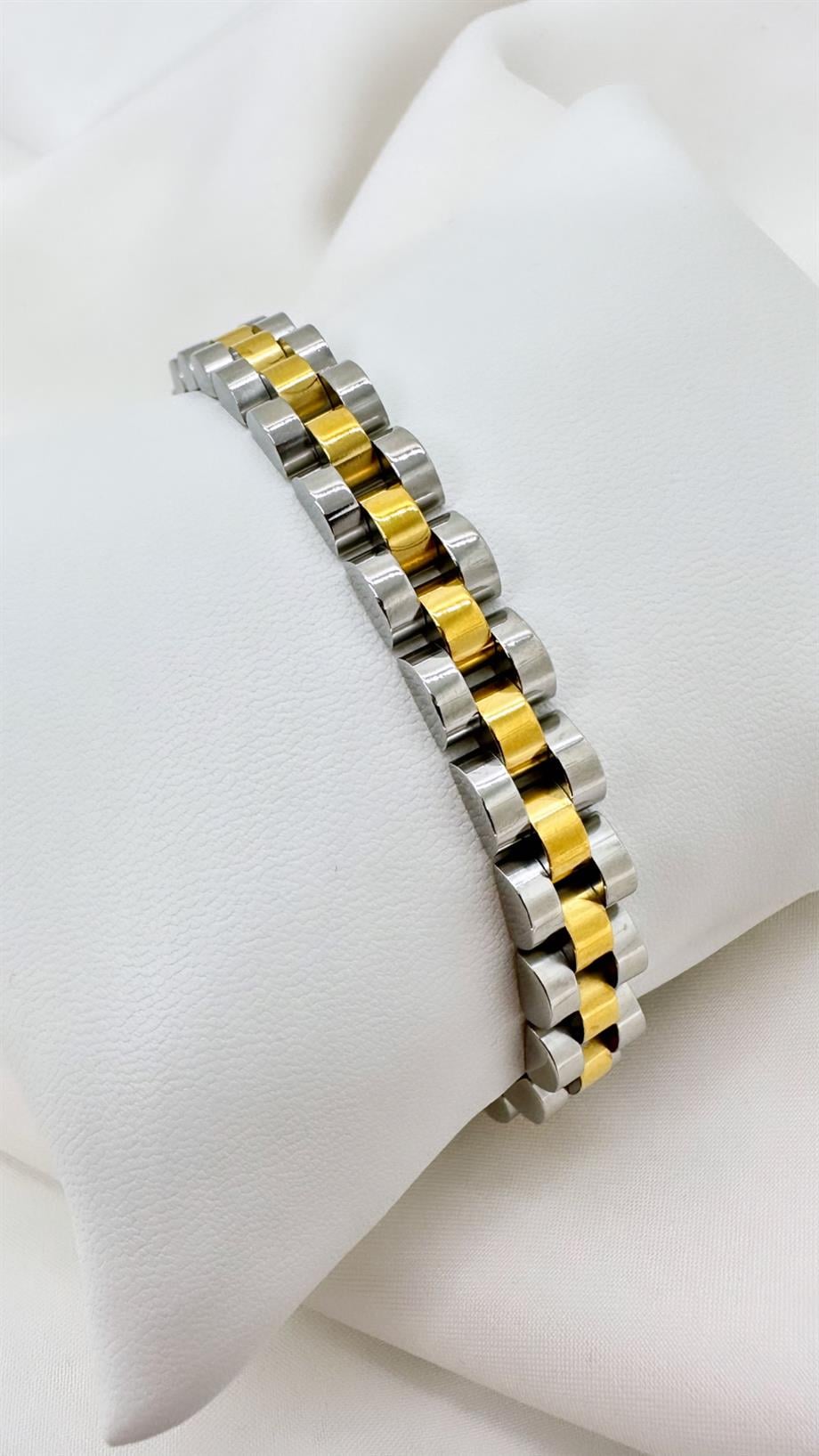 ÇELİK İKİ RENKLİ ROLEX KELEPÇE