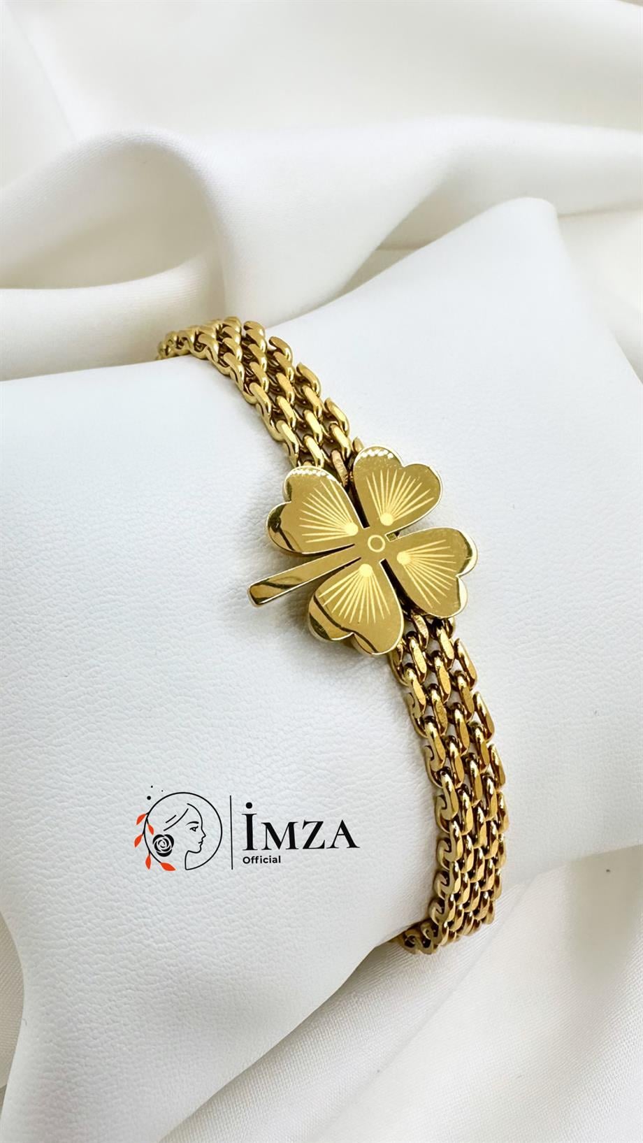 Çelik Yoncalı Hasır Bileklik