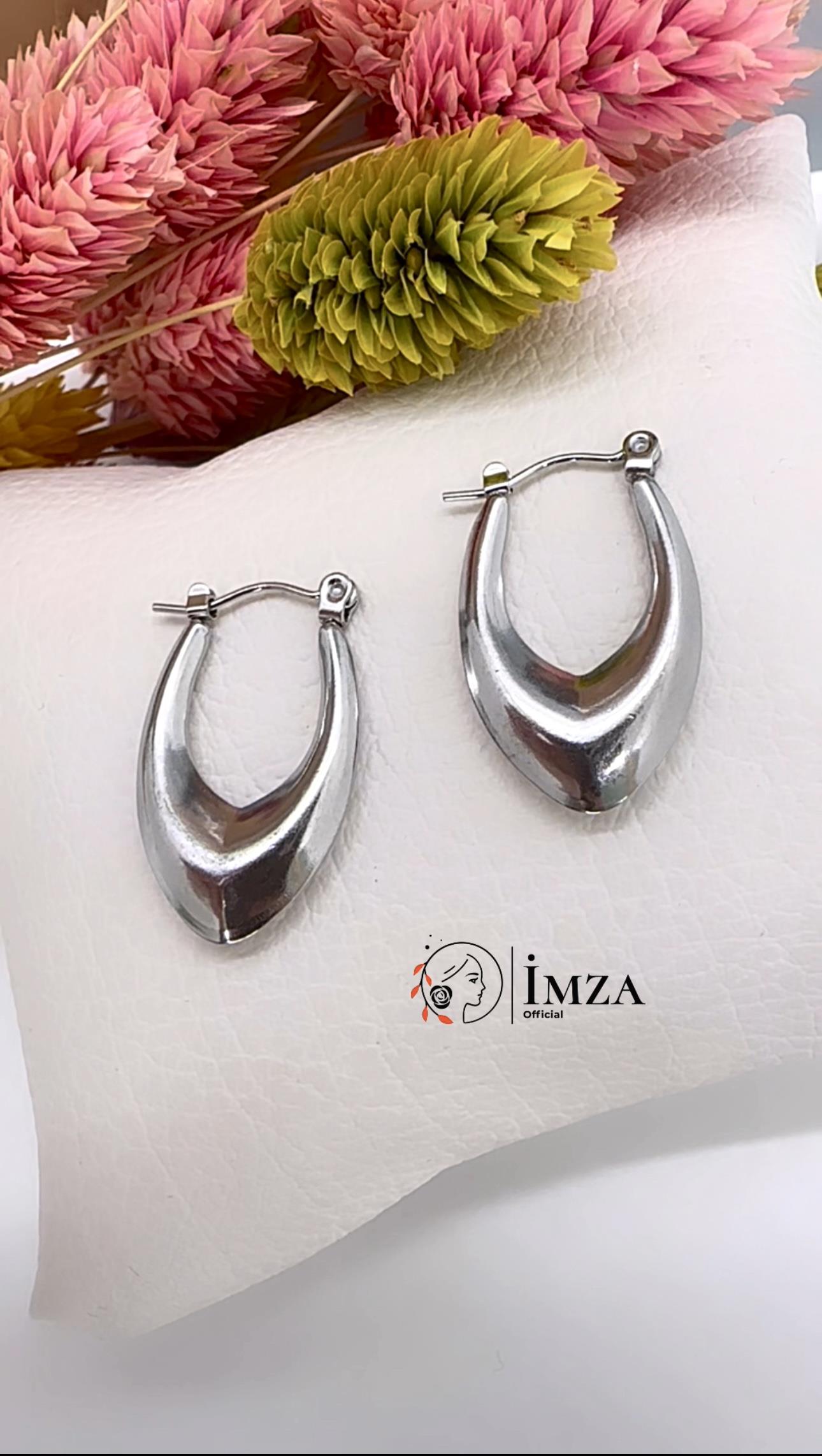 Damla Halka Silver Küpe