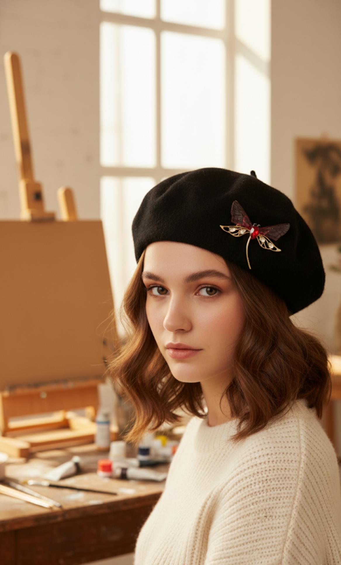 Kırmızı Renk Yusufcuk Model Broş