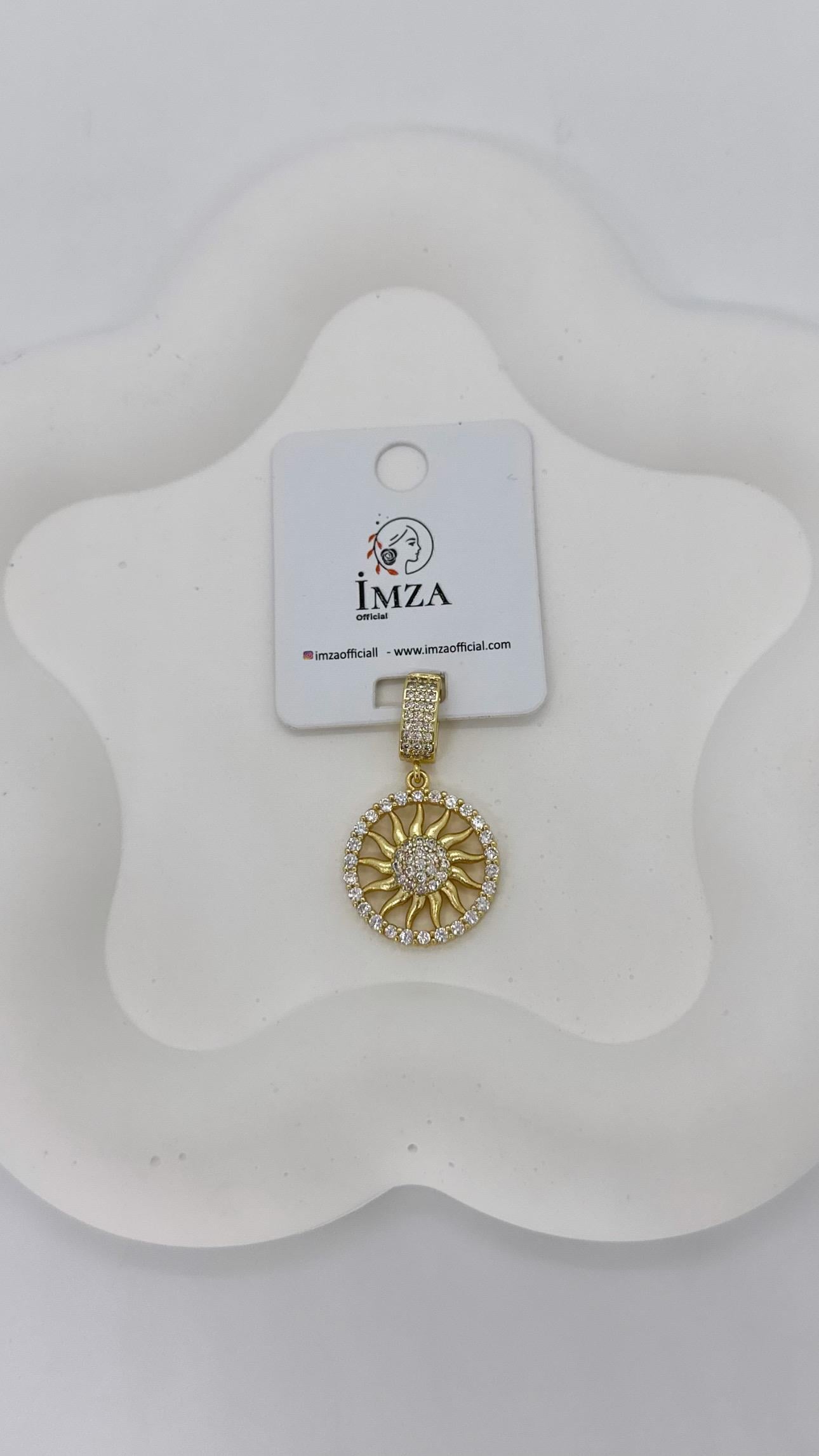 Ortası Taşlı Güneş Charm