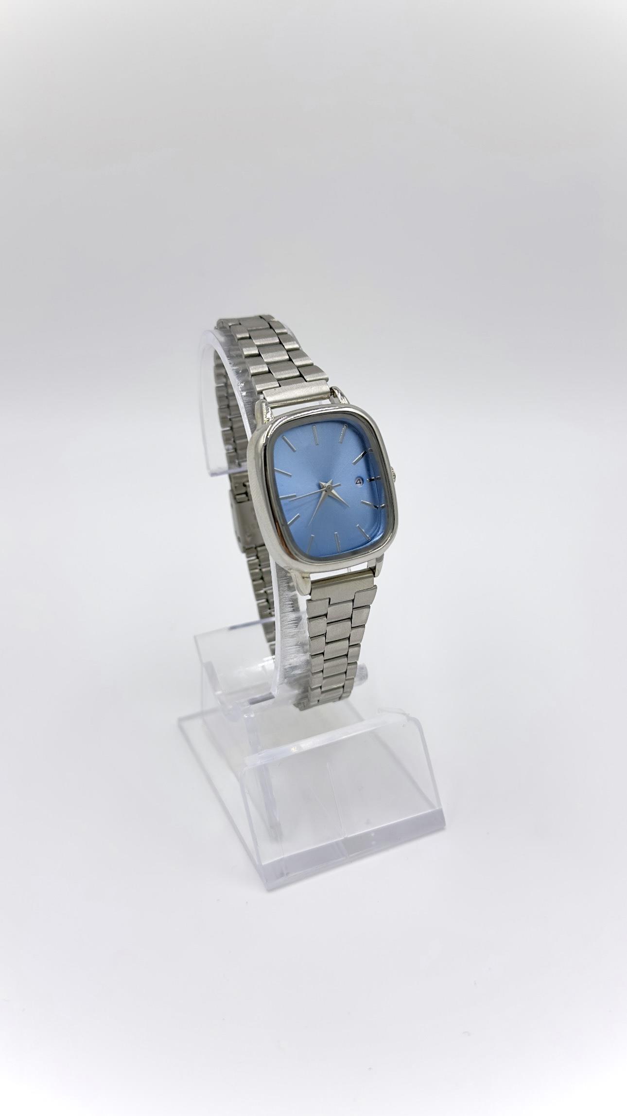 Rlx Sılver Dikdörtgen Mavi Kadranlı Saat