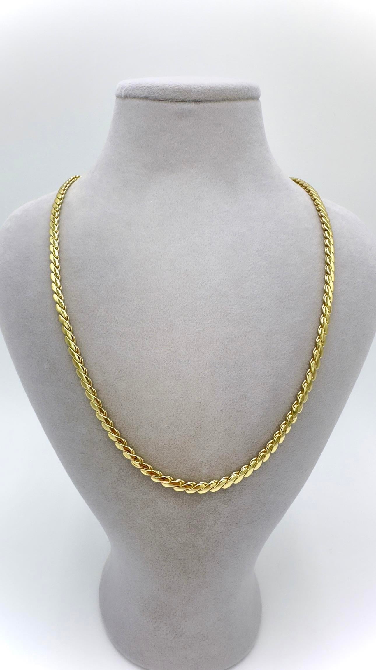 Vip 14 K Ahu Zincir Kolye 50cm