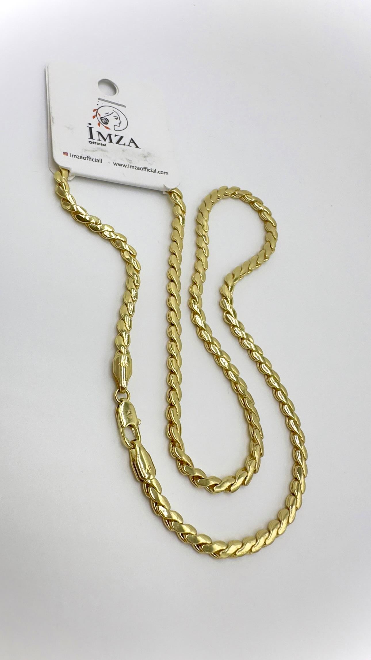 Vip 14 K Ahu Zincir Kolye 50cm