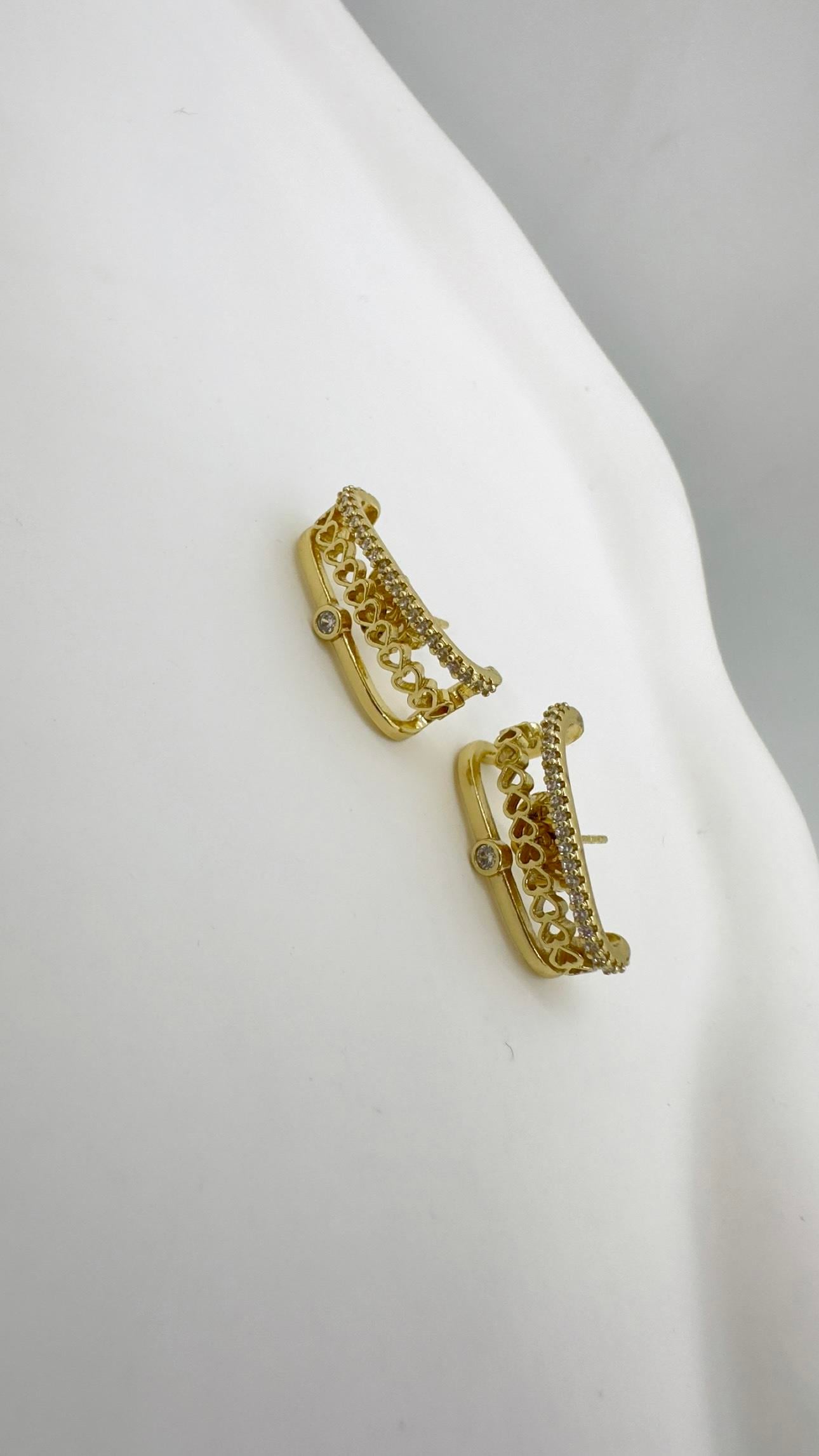 Vip 14 K Asimetrik Küpe
