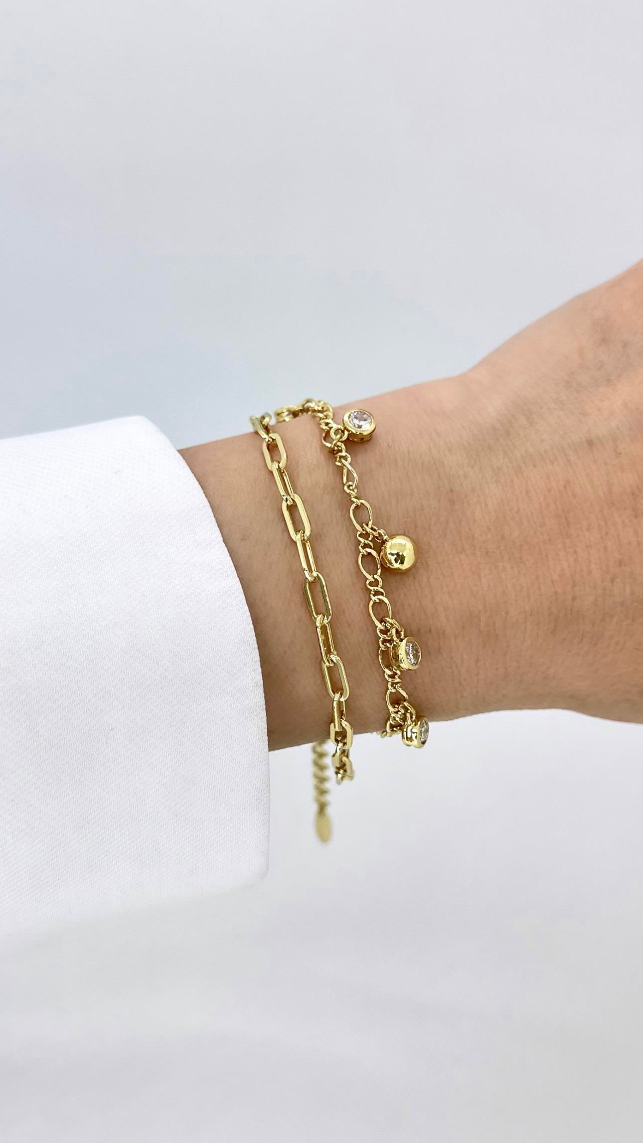 Vip 14 K Ataç Ve Dorikalı Bileklik