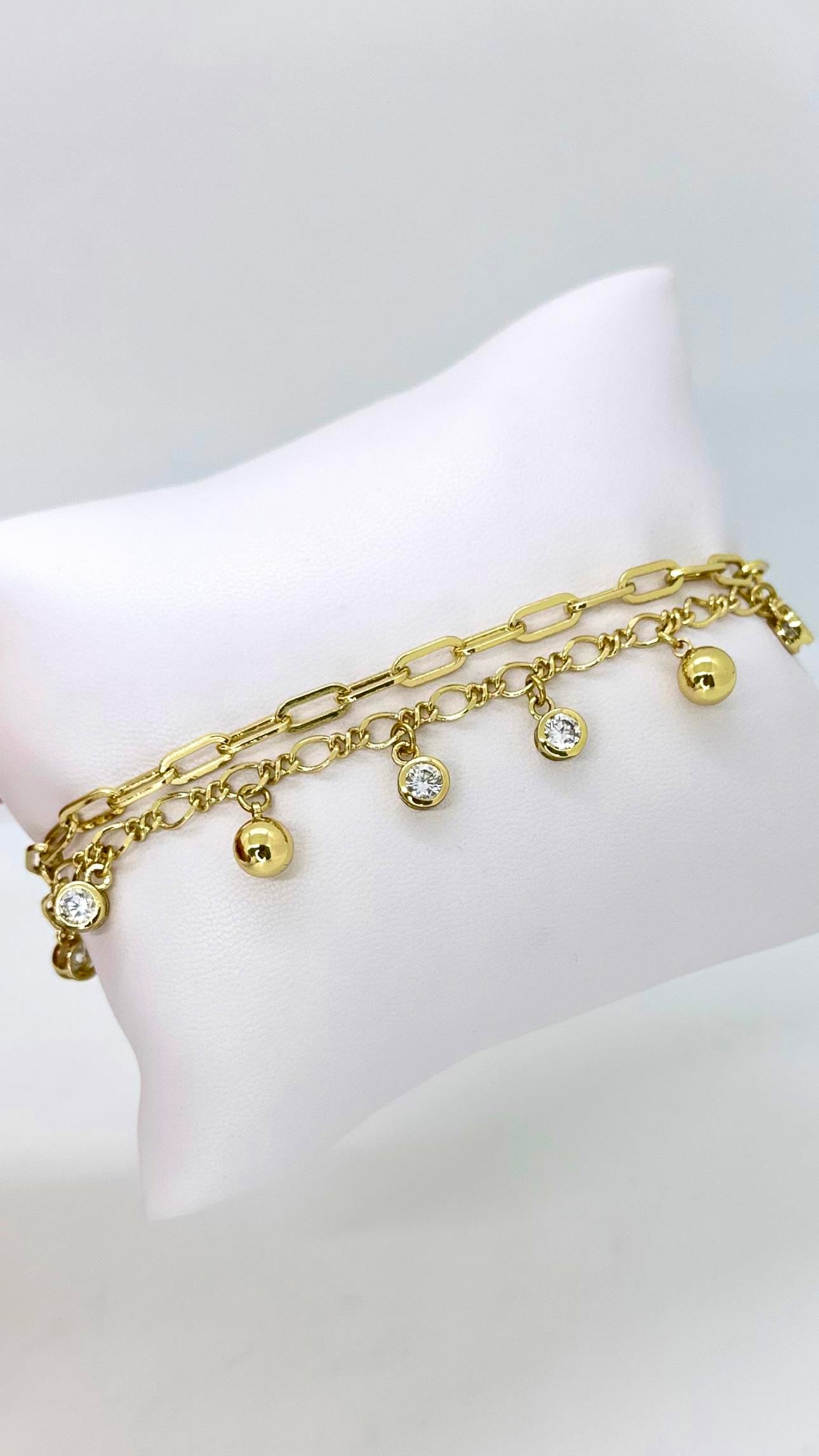 Vip 14 K Ataç Ve Dorikalı Bileklik