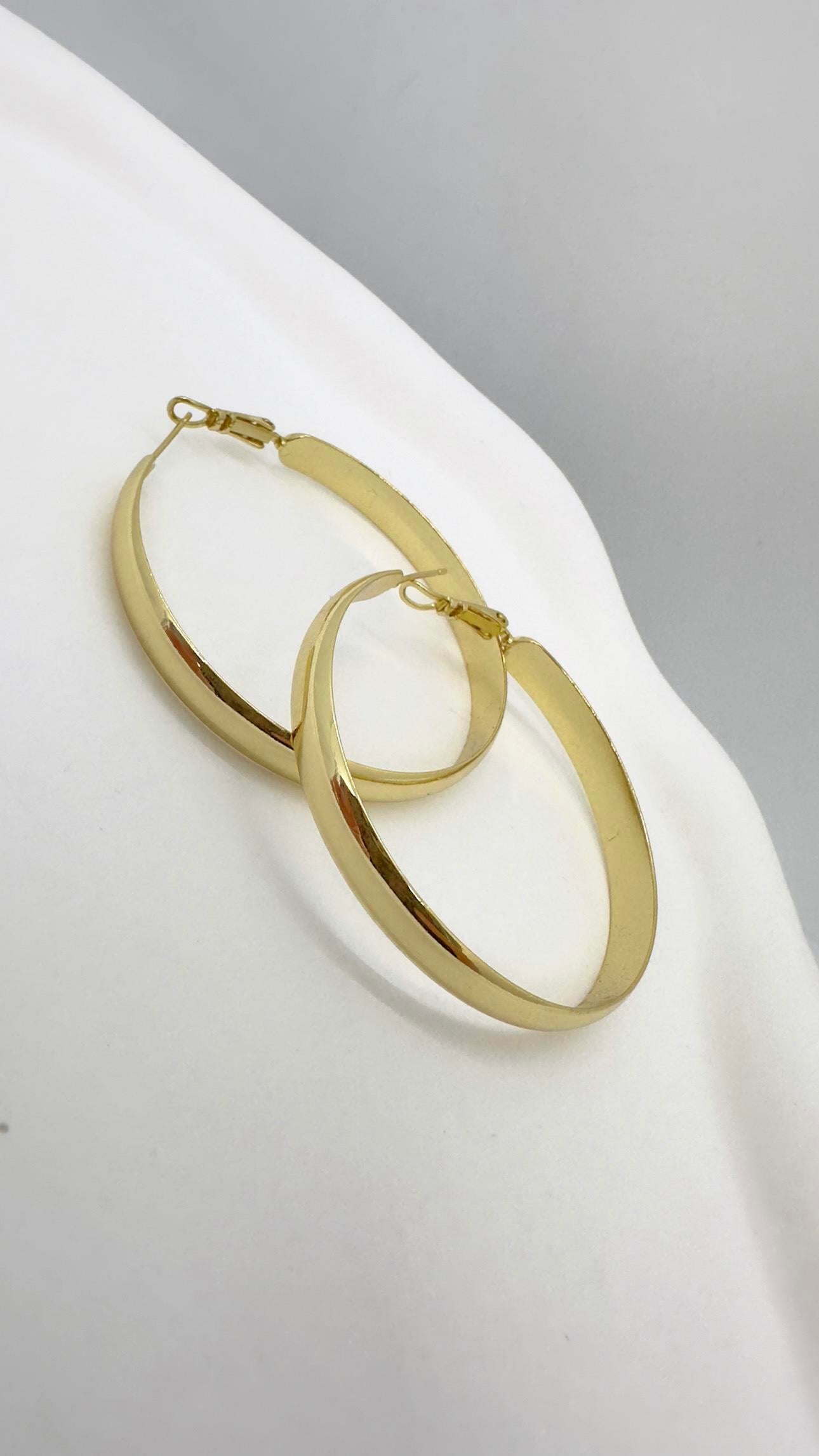 Vip 14 K Bilezik Küpe 6cm
