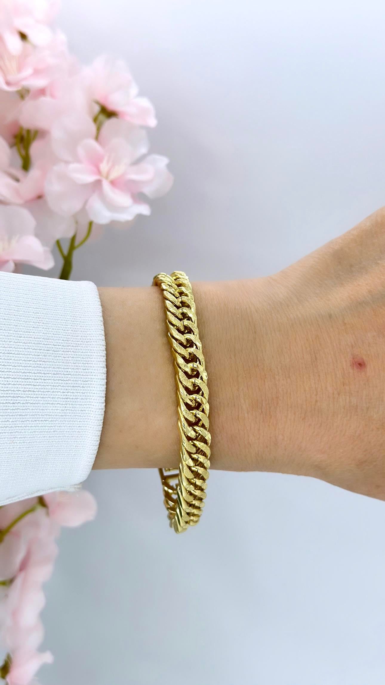 Vip 14 K Desenli Gurmet Bileklik