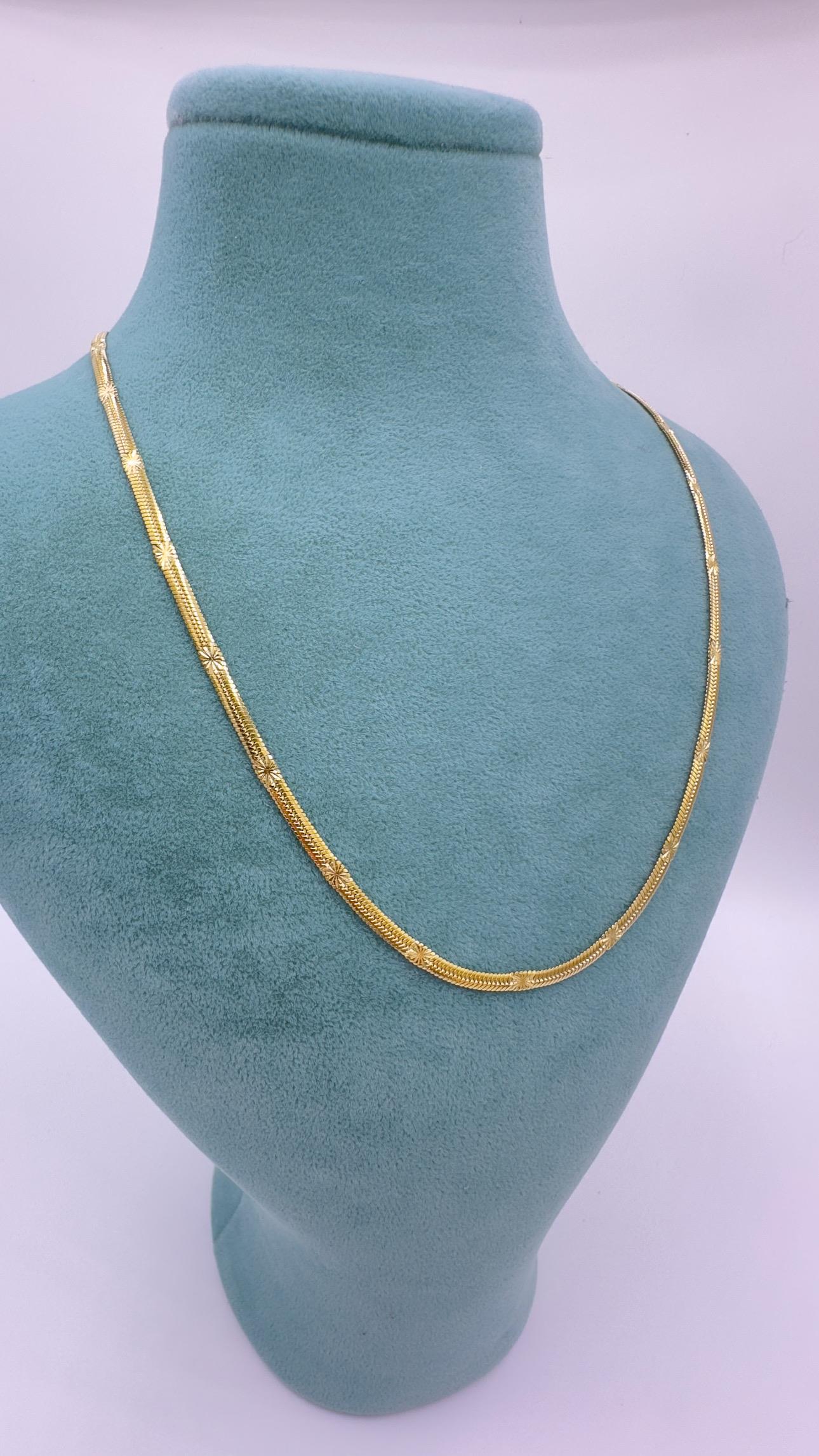 Vip 14 K Desenli İtalyan Kolye 45 Cm