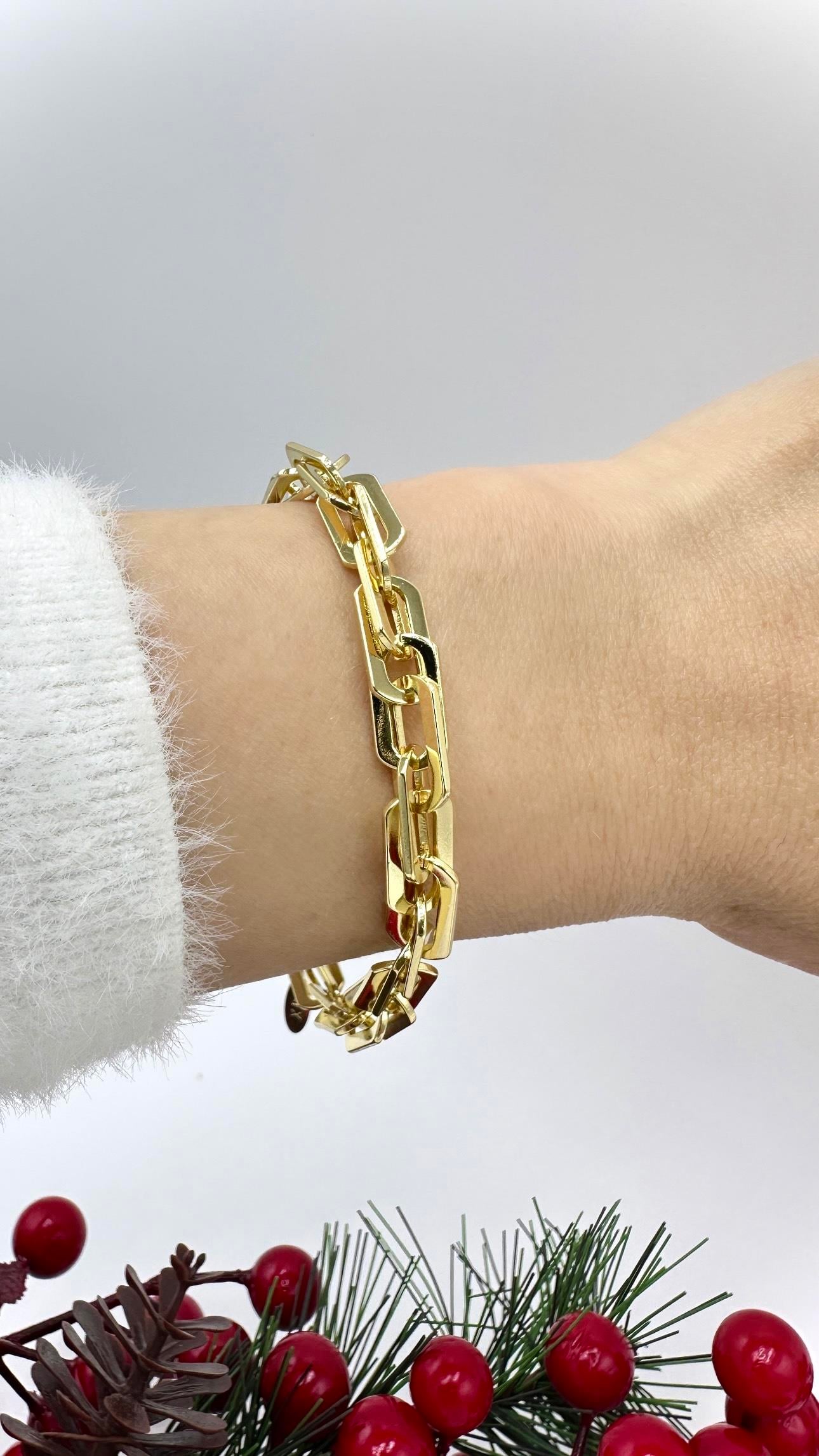 Vip 14 K Fasetli Ataç Model Bileklik