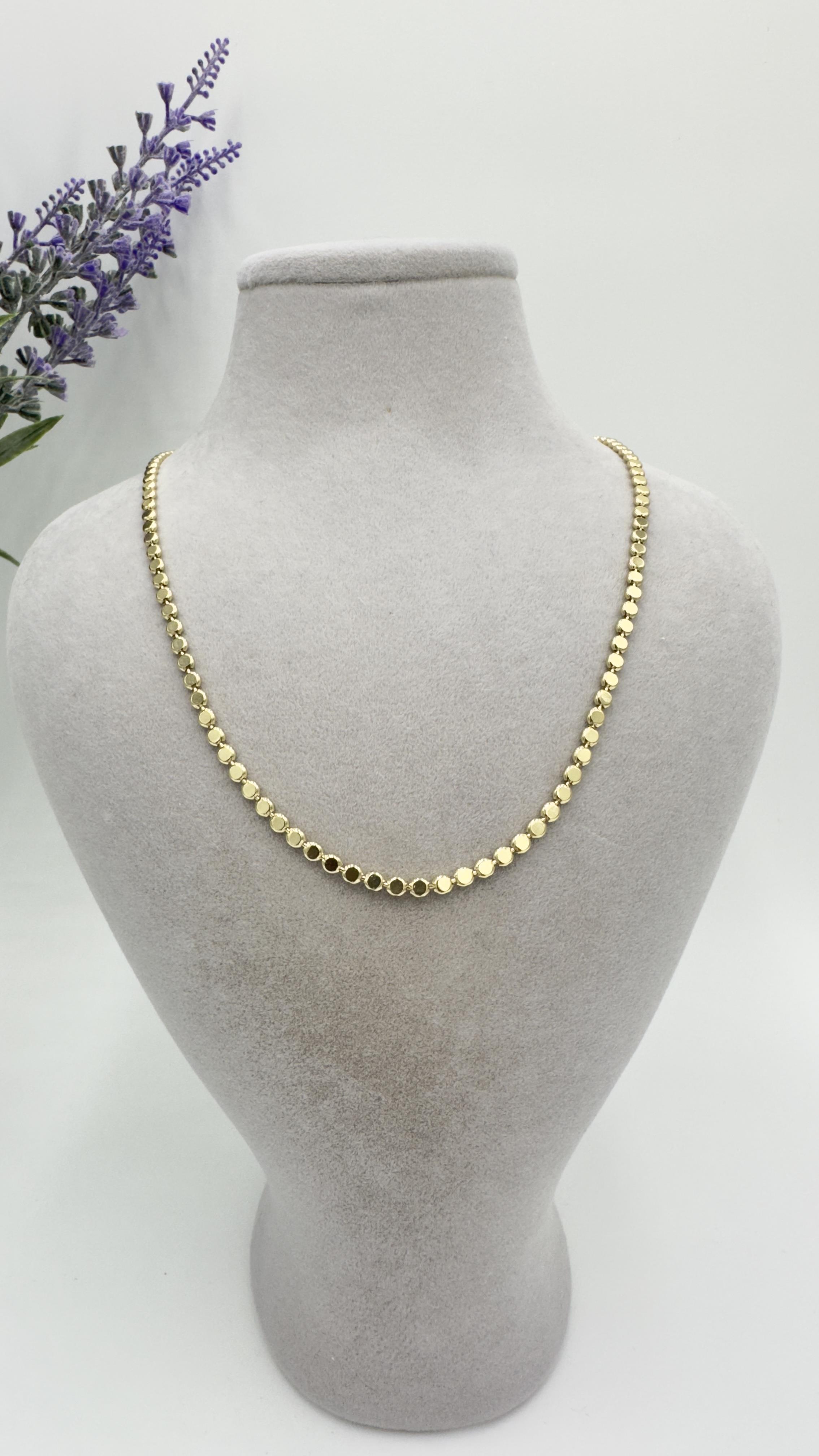 Vip 14 K İnce Dorika Kolye 45cm