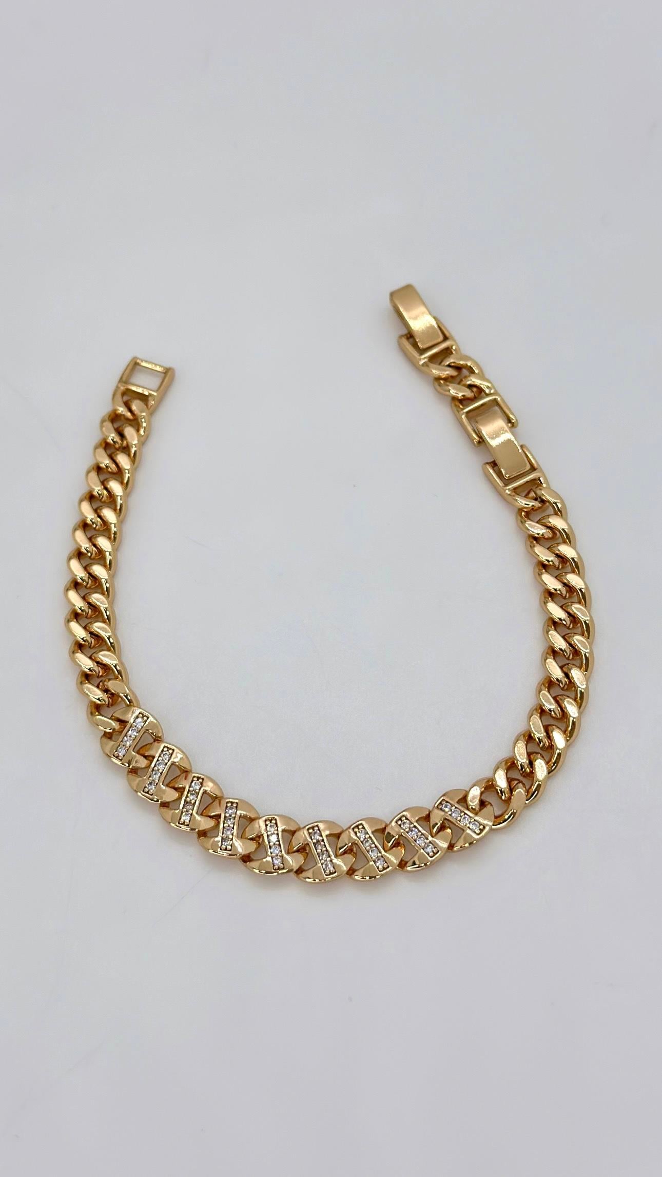 Vip 14 K Ortası Gurmet Zincir Bileklik