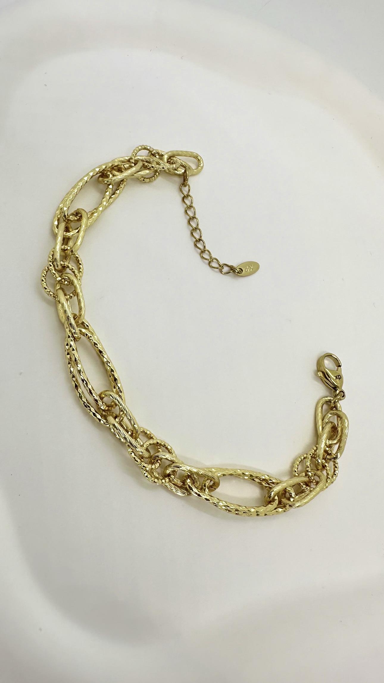 Vip 14 K Oval Samanyolu Bileklik