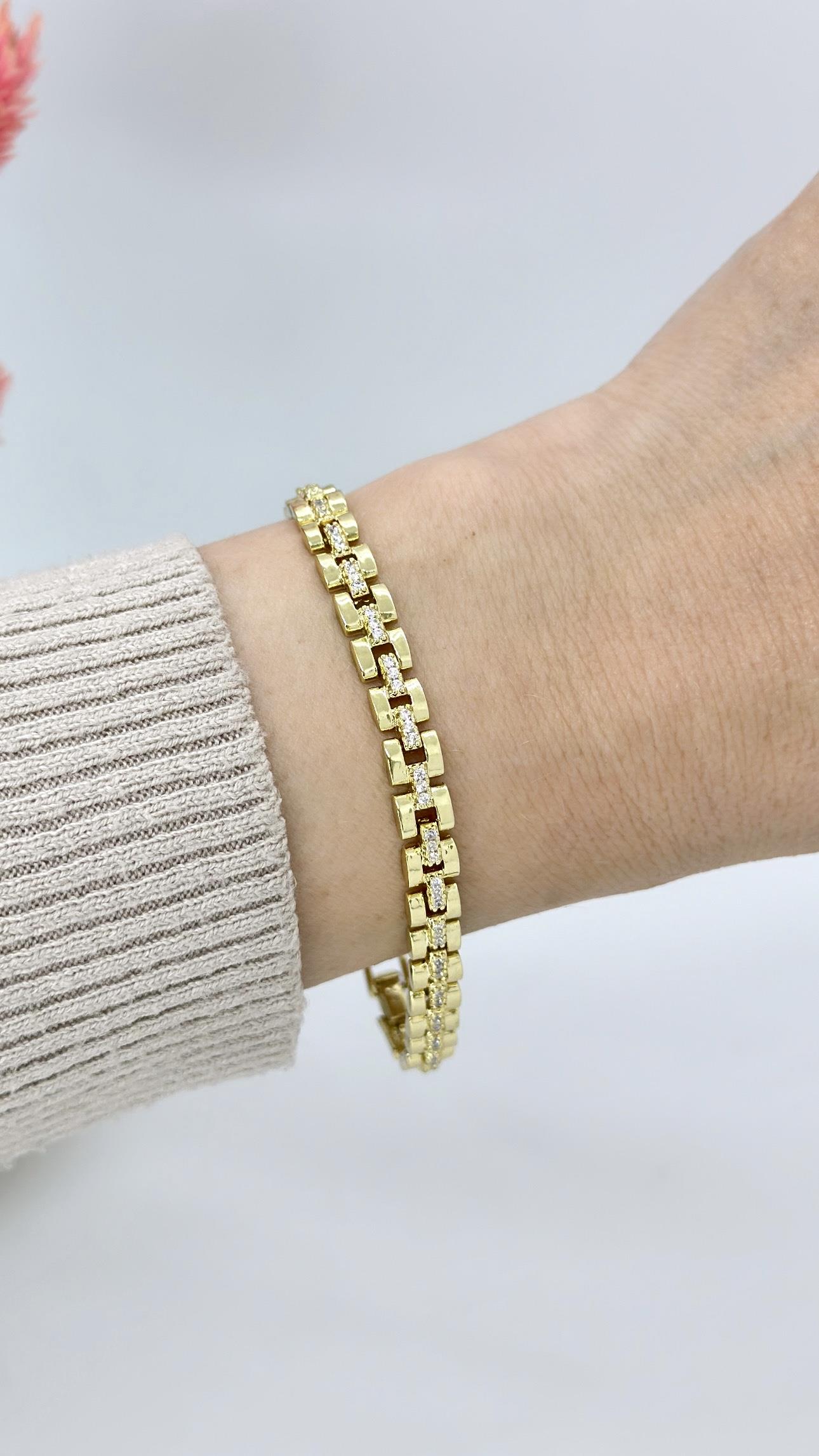 Vip 14 K Rolex Spor Bileklik