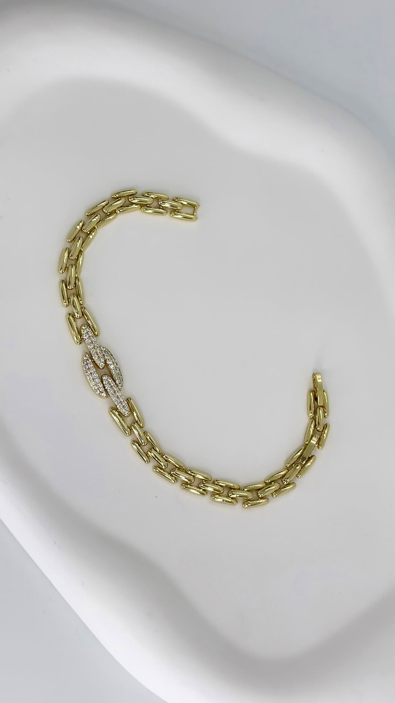 Vip 14 K Taşlı İklim Bileklik