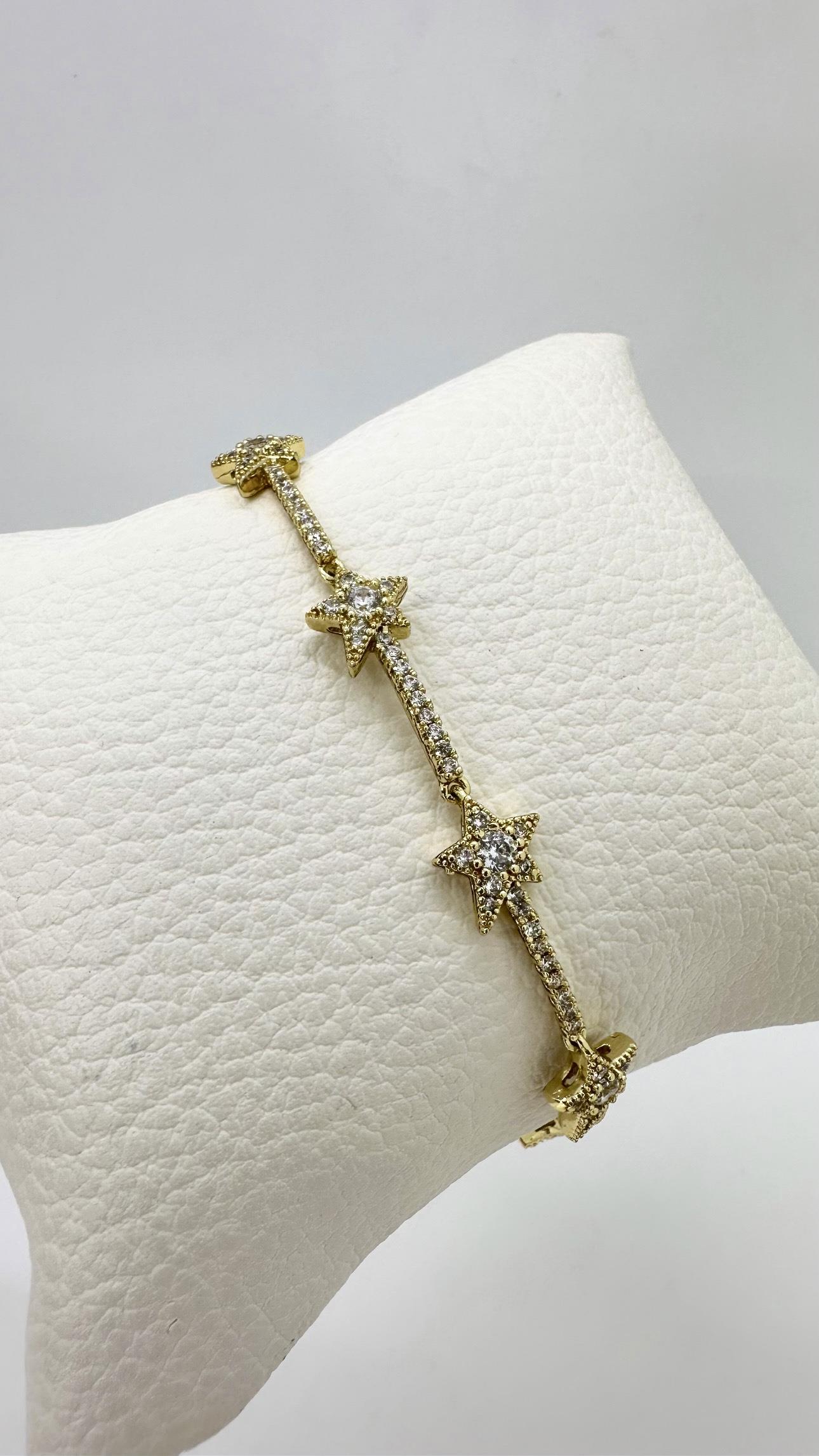 Vip 14 K Altın Kaplama Yıldız Bileklik