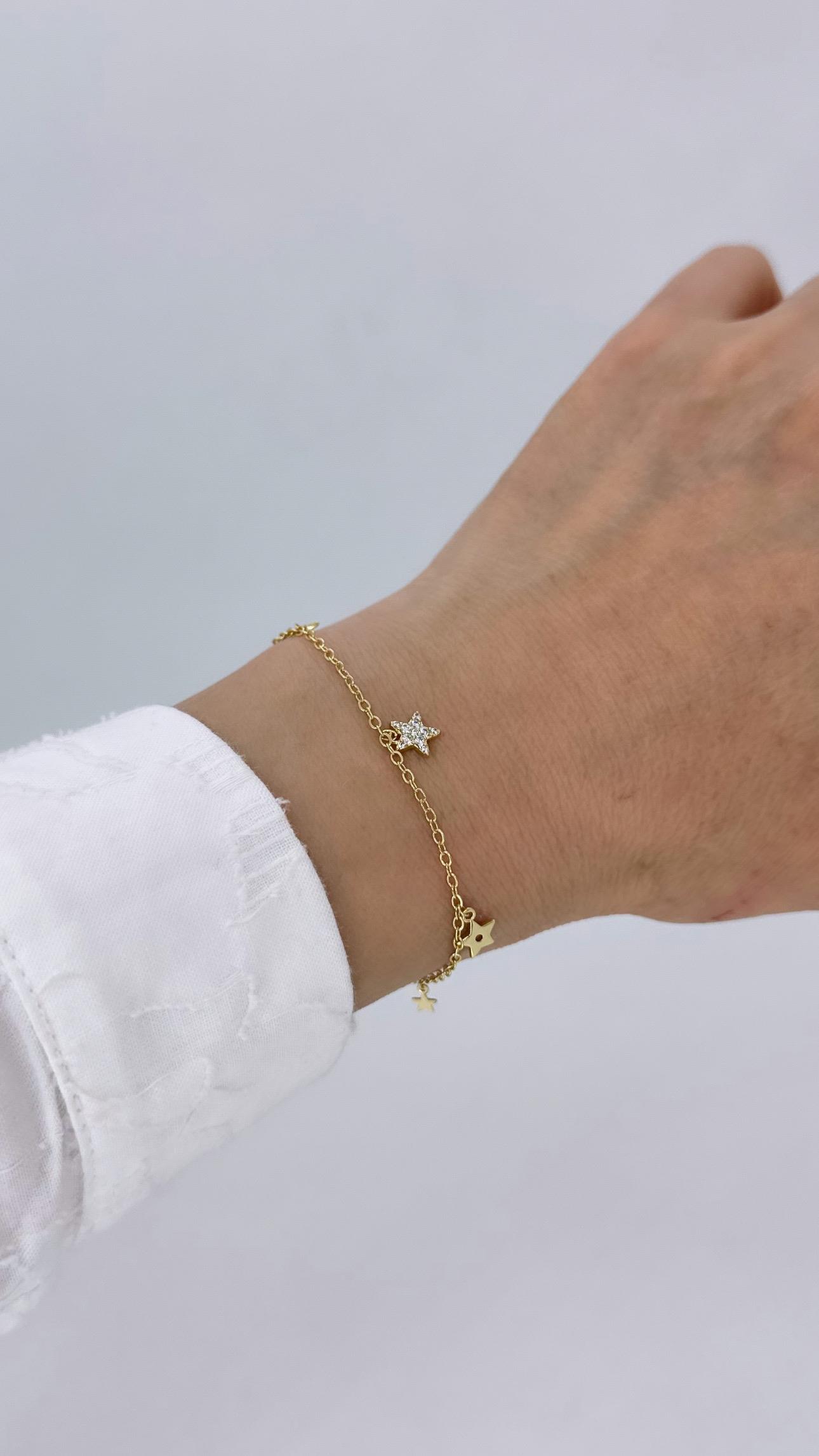 Vip 14 K Yıldızlar Geçidi Bileklik
